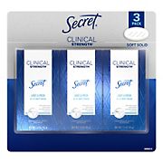 Secret Clinical Strength Light and Fresh Soft Solid Antiperspirant and Deodorant, 3 ct./1.6 oz.