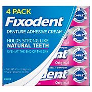 Fixodent Complete Original Denture Adhesive Cream, 4 pk./2.4 oz.