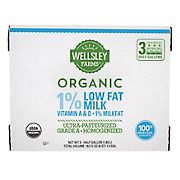 Wellsley Farms Organic 1% Milk, 3 pk./64 oz.