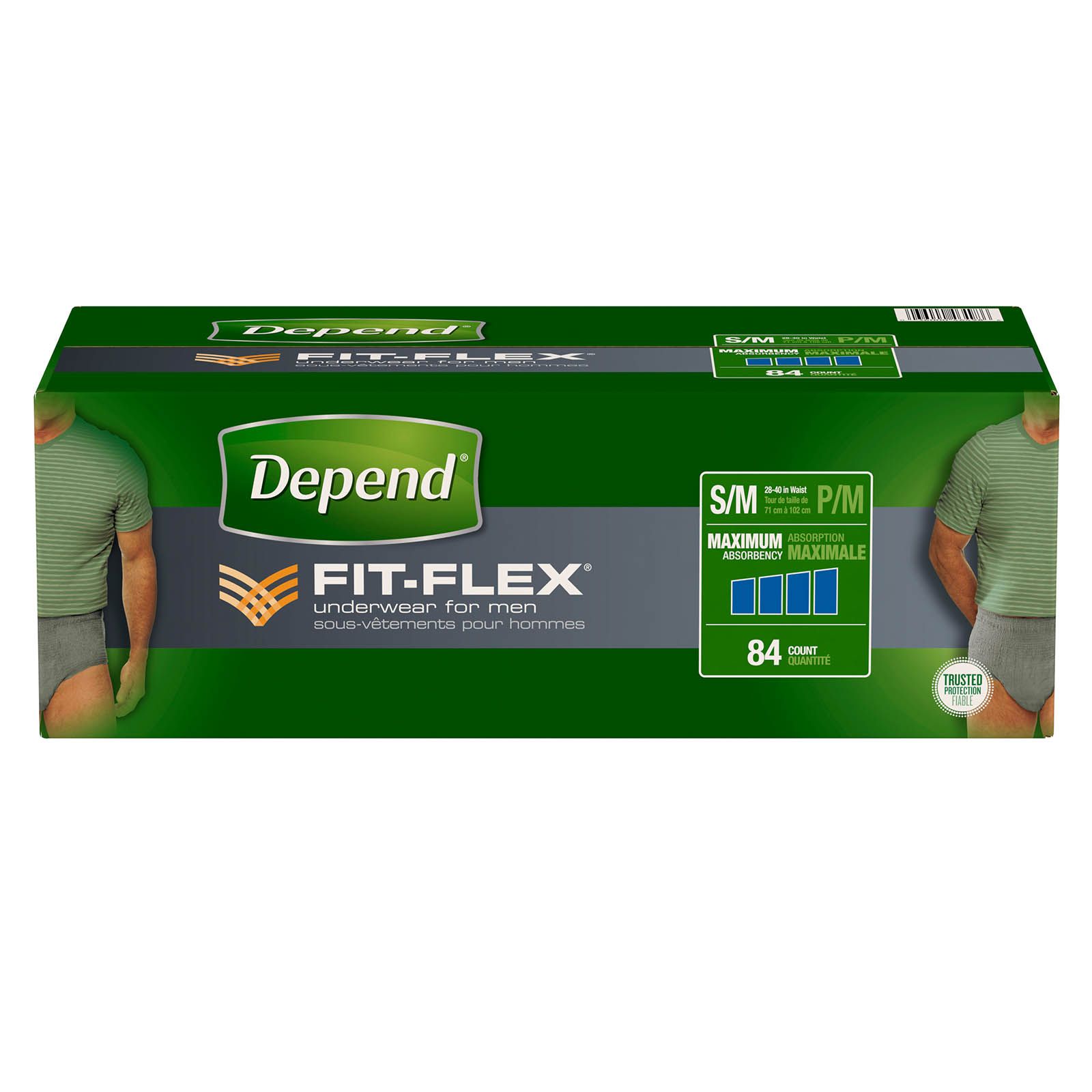 Depend FIT-FLEX Incontinence Underwear for Men Maximum Absorbency XXL –