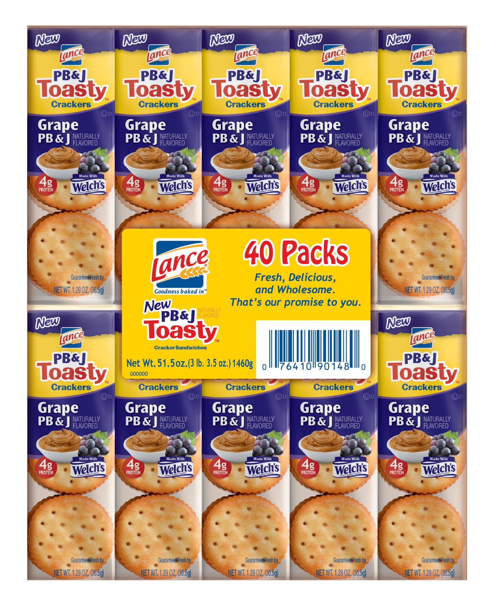 Lance Pb J Toastycrackers 40 Ct Bjs Wholesale Club