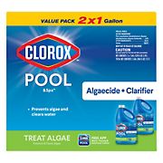 Clorox Pool & Spa Algaecide and Clarifier, 2 pk./1 gal.
