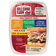 Hillshire Farm Thin Sliced Premium Lunchmeat Deli Variety Pack, 3 pk./10 oz.