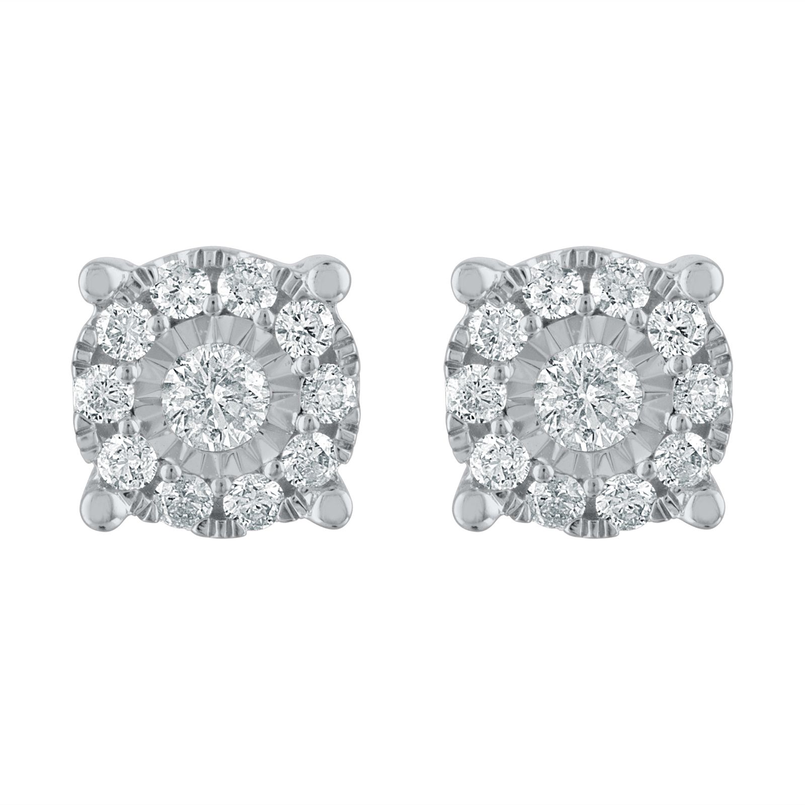 .50 ct. t.w. Diamond Stud Earrings in 14k White Gold