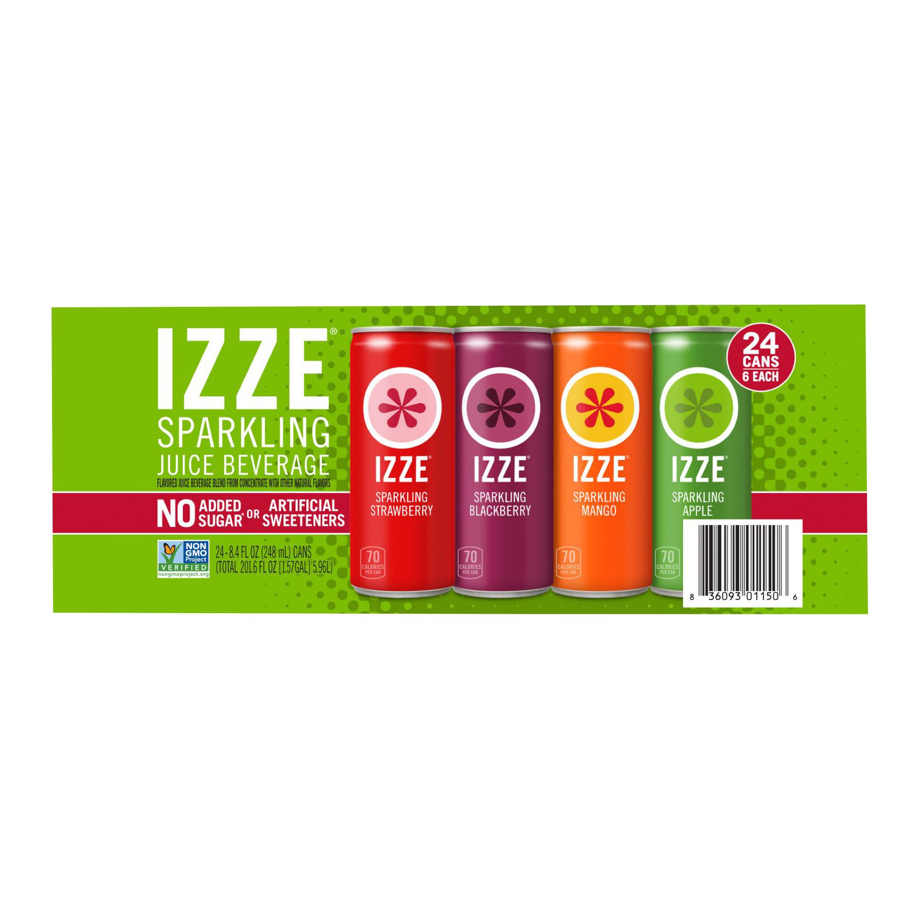 IZZE Sparkling Juice Variety Pack, 24 pk./8.4 oz
