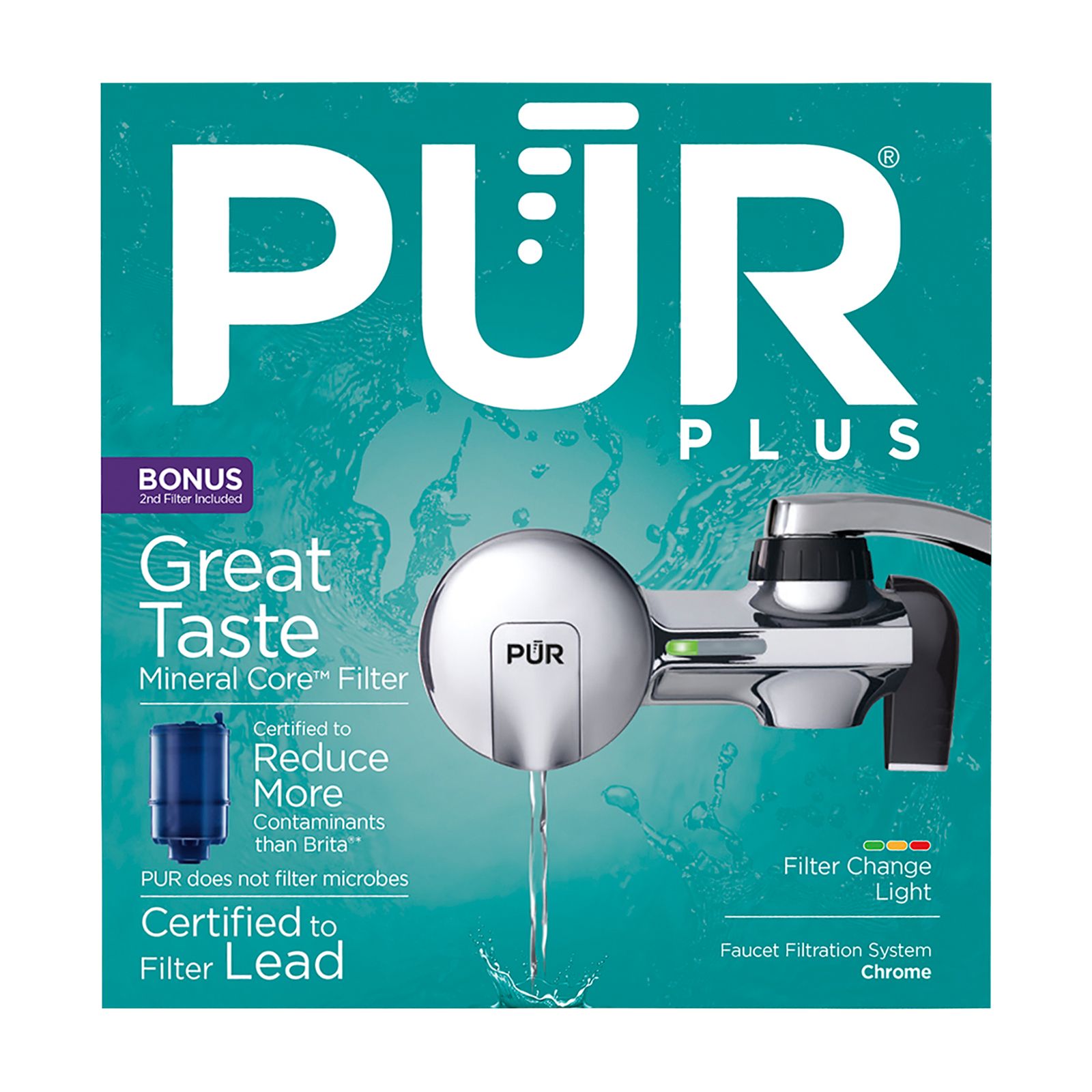 PUR Horizon Faucet Mount Water Filter - Chrome