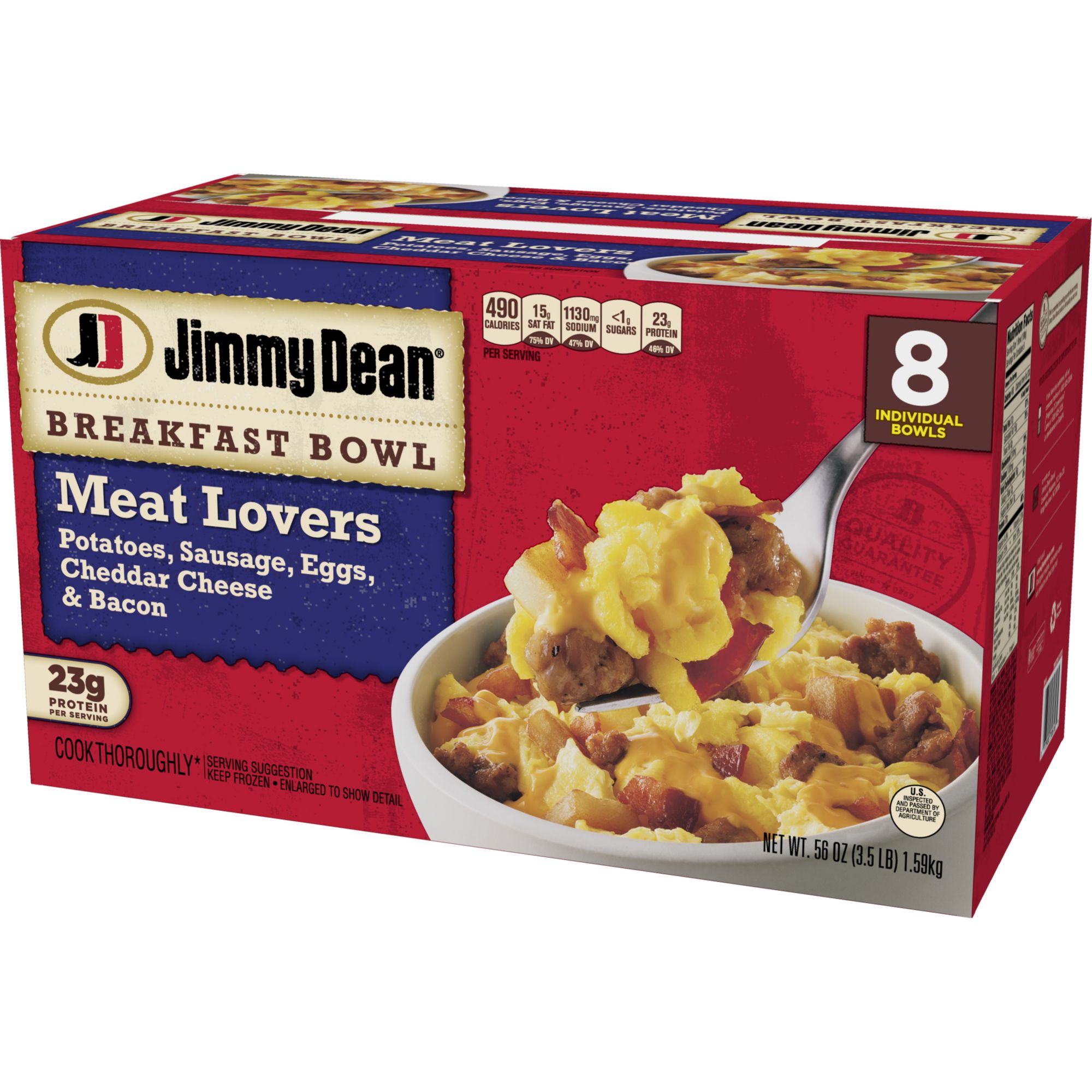 Jimmy Dean Meat Lovers Breakfast Bowl, 8 pk./7 oz.