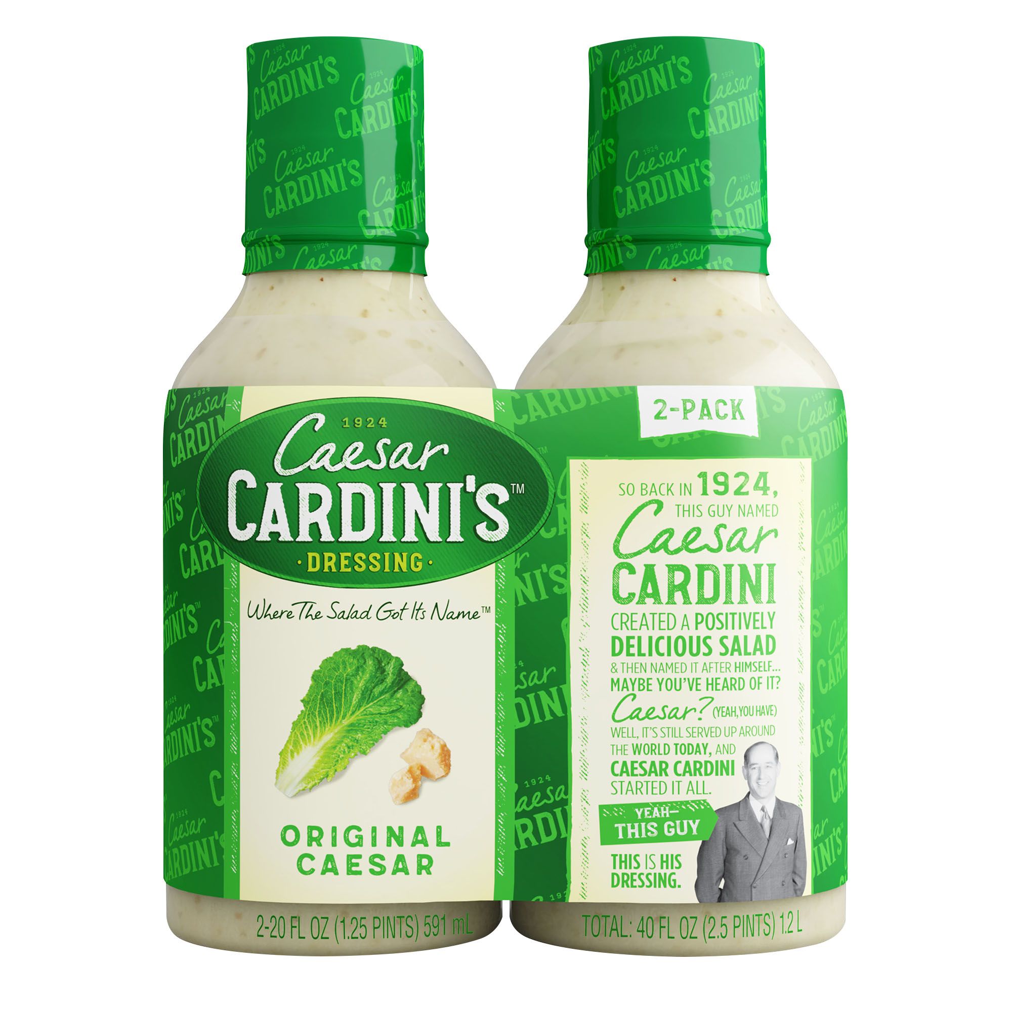 Cardini's Caesar Dressing, 2 pk./20 oz.