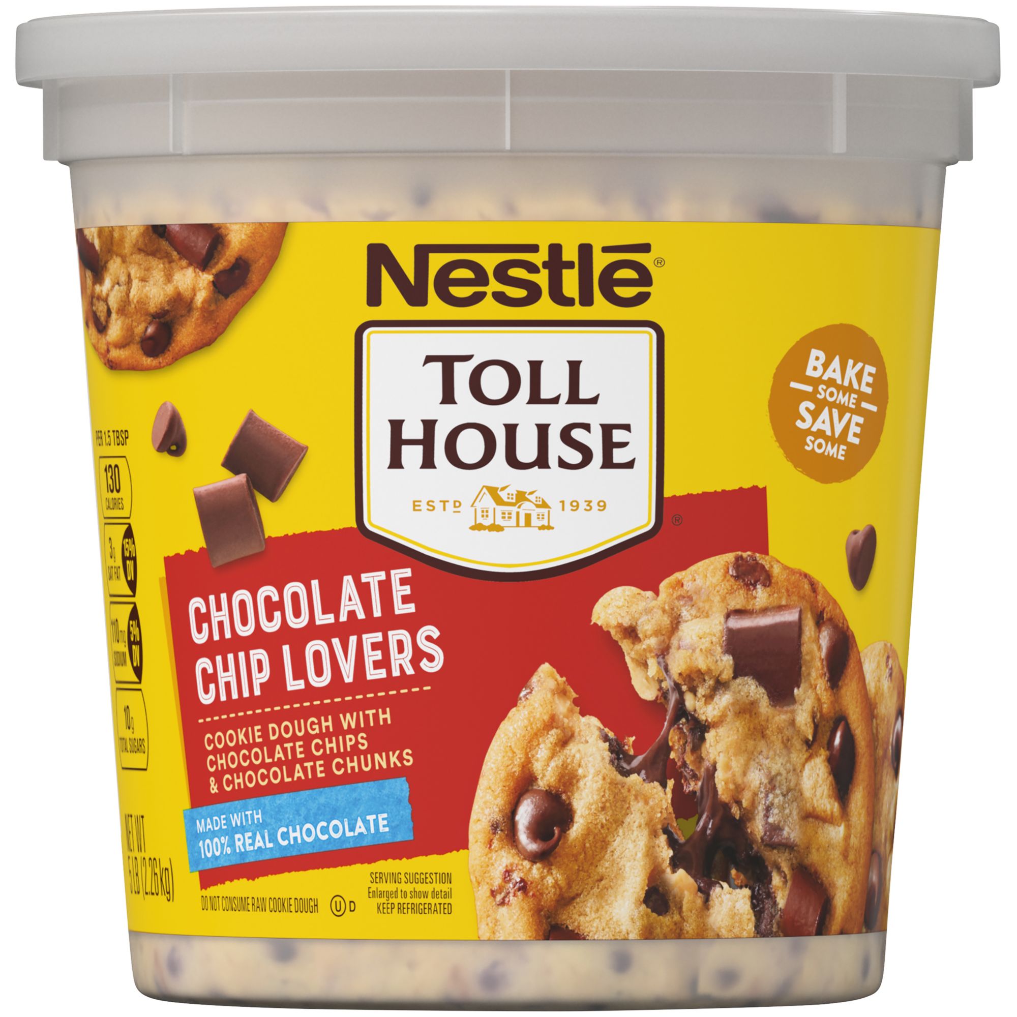 Nestle Toll House Chocolate Chip Lovers Cookie Dough 80 Oz