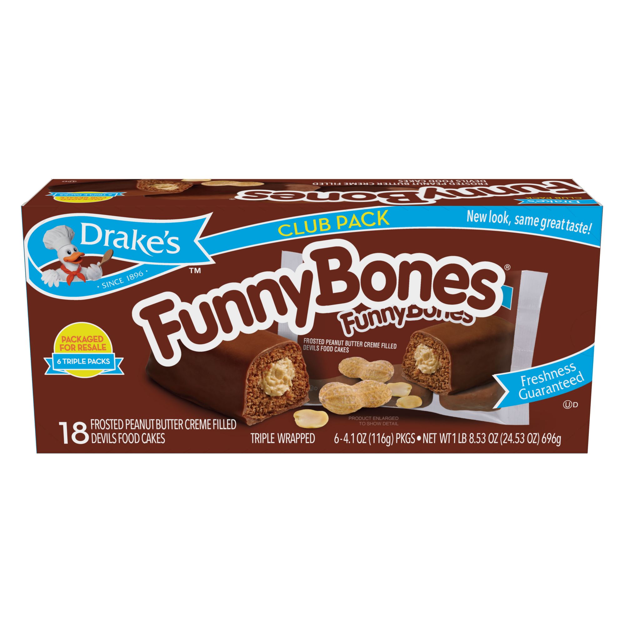 Drake's Funny Bones, 18 ct.