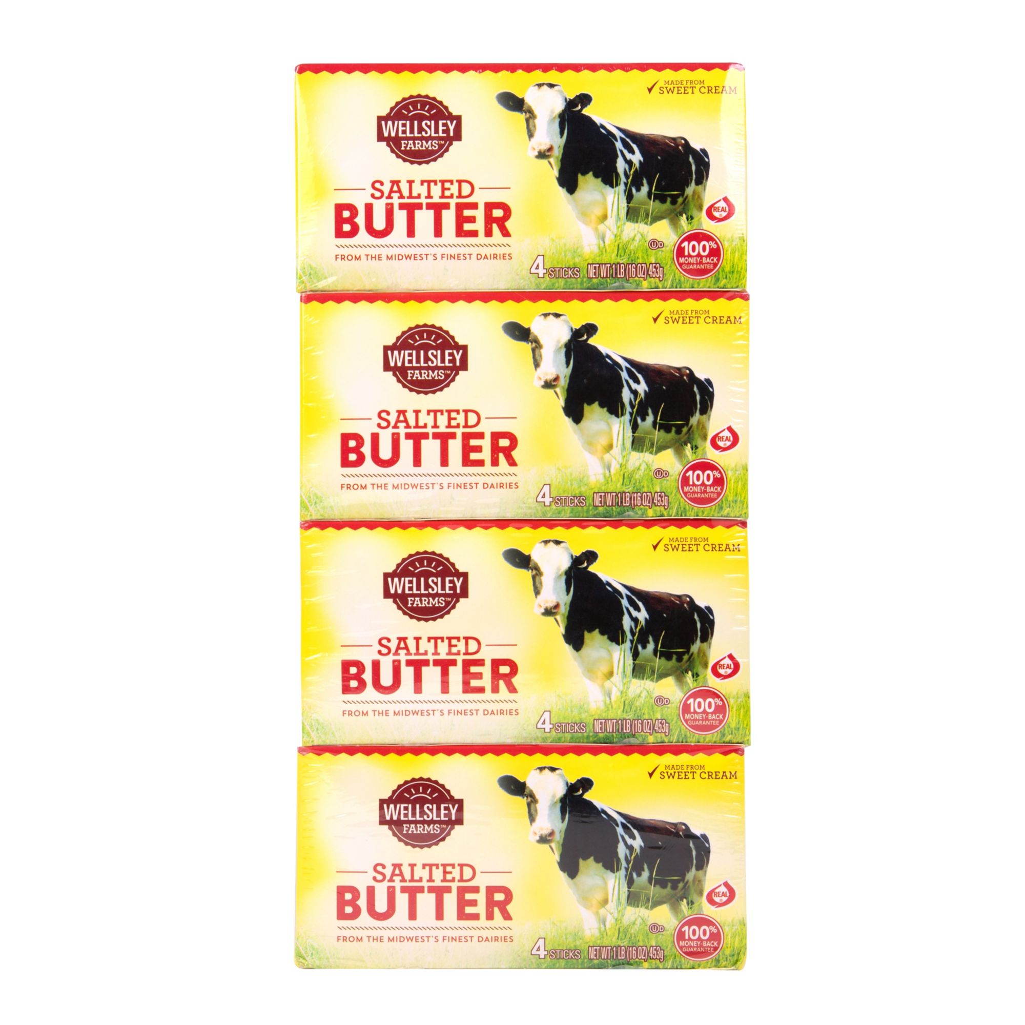 Wellsley Farms Salted Butter Quarters, 4 ct./1 lb.