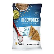 Riceworks Sea Salt Gourmet Rice Snacks, 20 oz.