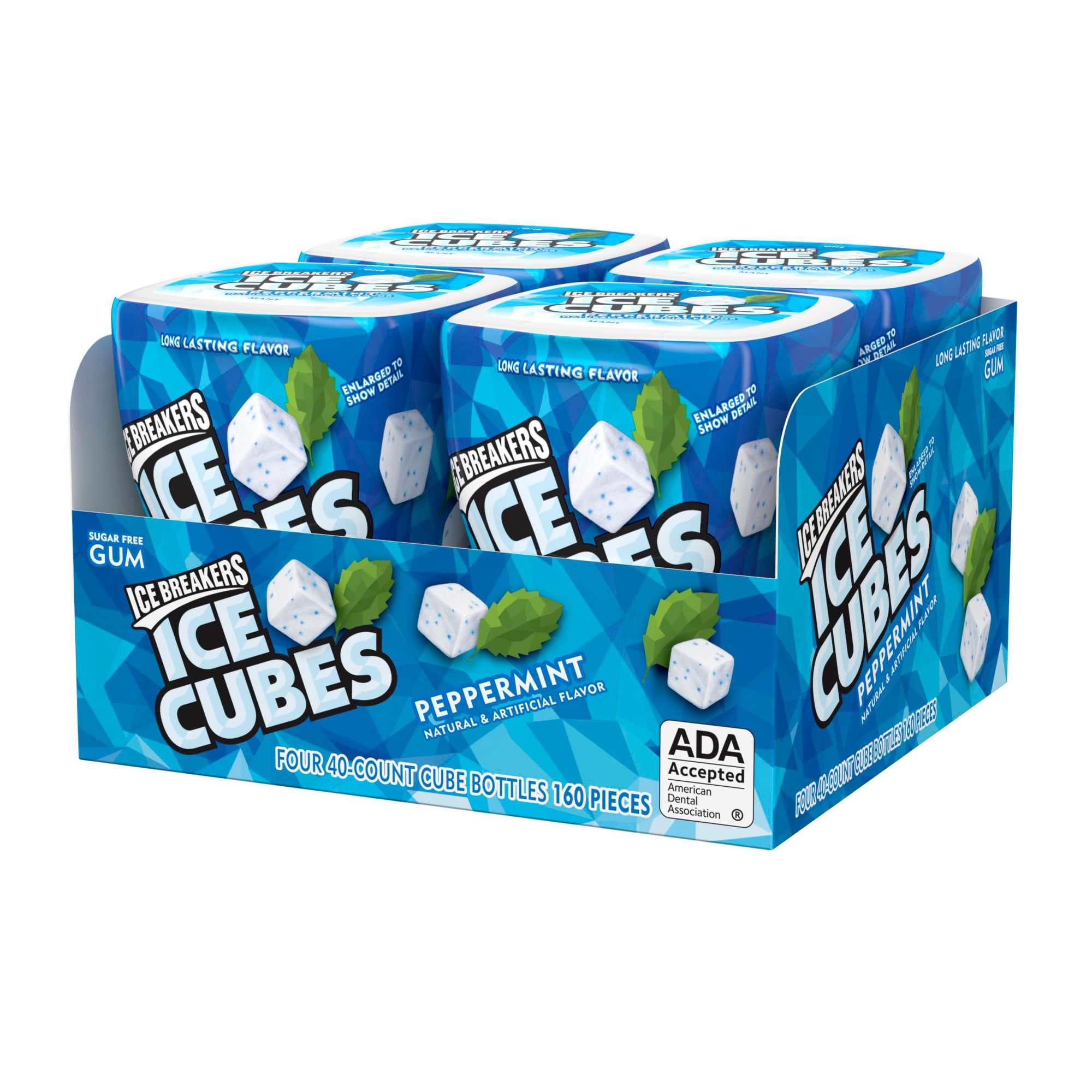 Ice Breakers Ice Cubes Peppermint Sugar-Free Gum, 4 pk./40 ct.