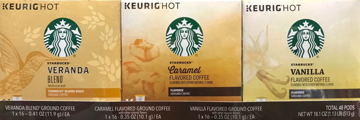 Starbucks Light Roast K Cup Pods Variety Pack 3 Pk 16 Ct Bjs
