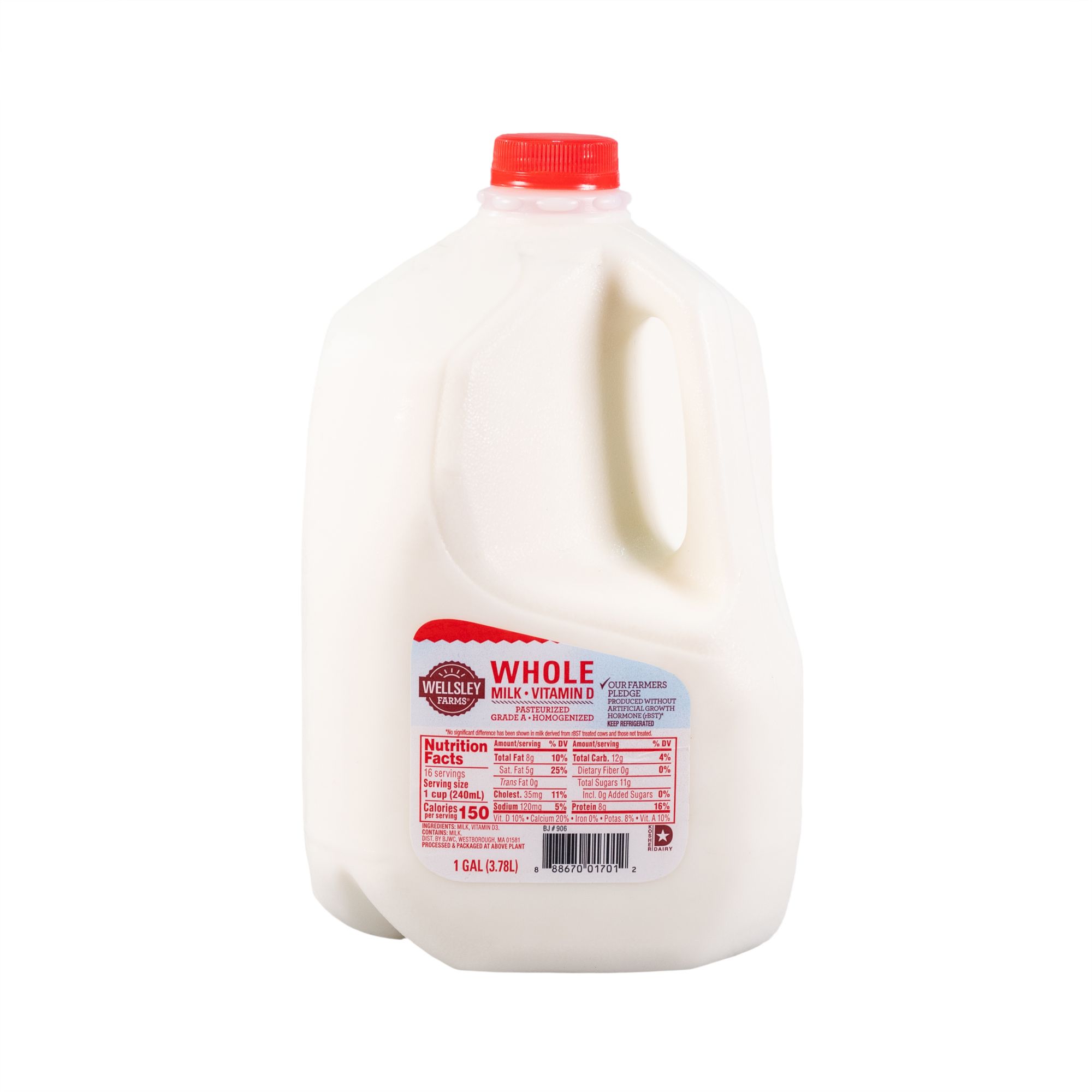 Wellsley Farms Whole Milk, 1 gal.