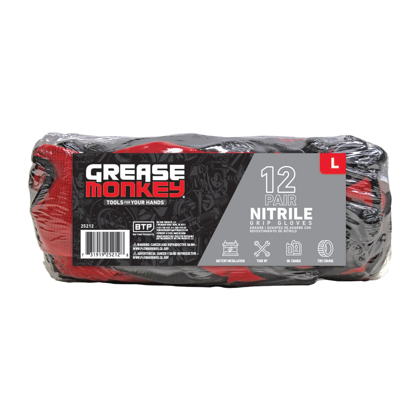 Grease Monkey Nitrile-Coated Work Gloves, 12 pk. - Assorted