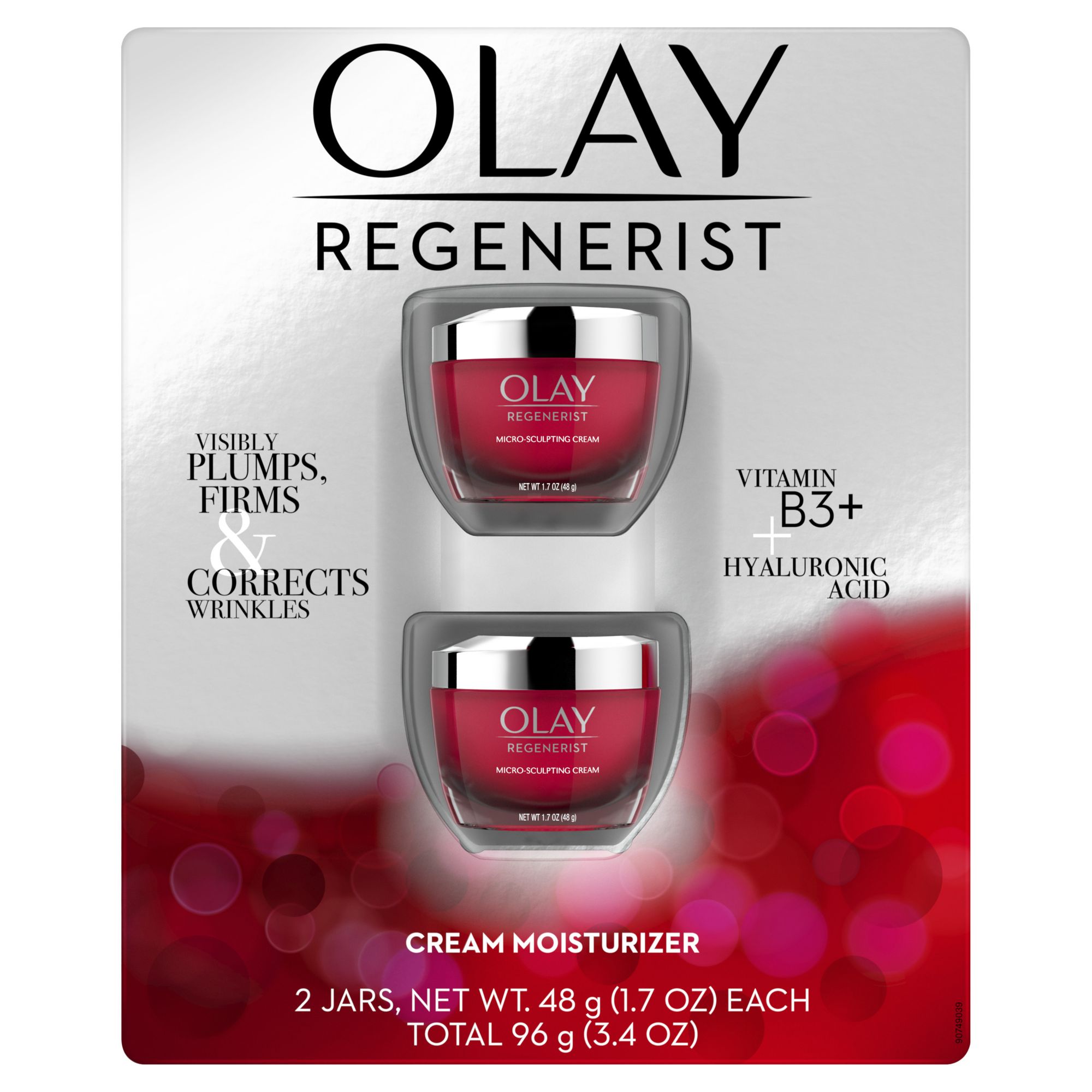 Olay Regenerist Micro-Sculpting Cream, Face Moisturizer, 2 pk./1.7 oz