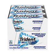 Trident White Peppermint Sugar Free Gum, 12 pk.