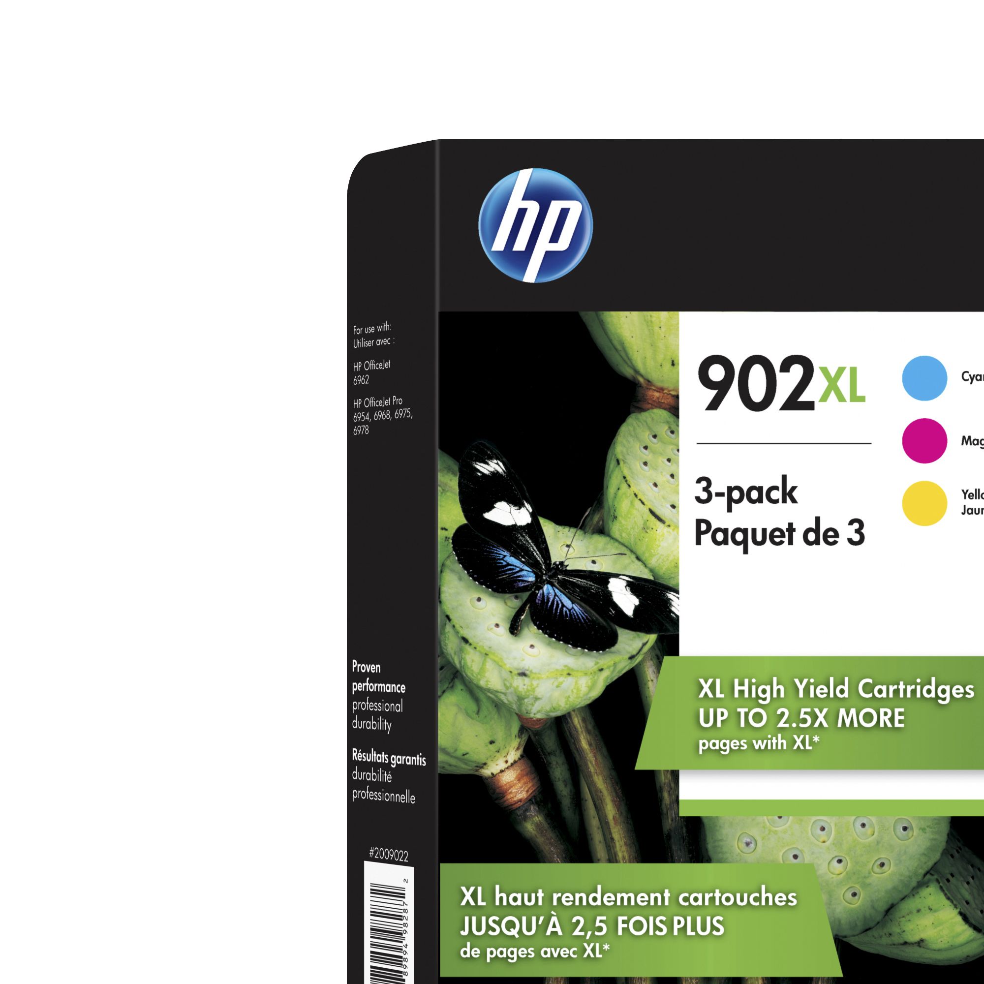 HP Inc. 902XL Color Combo Ink Cartridges, 3 pk.