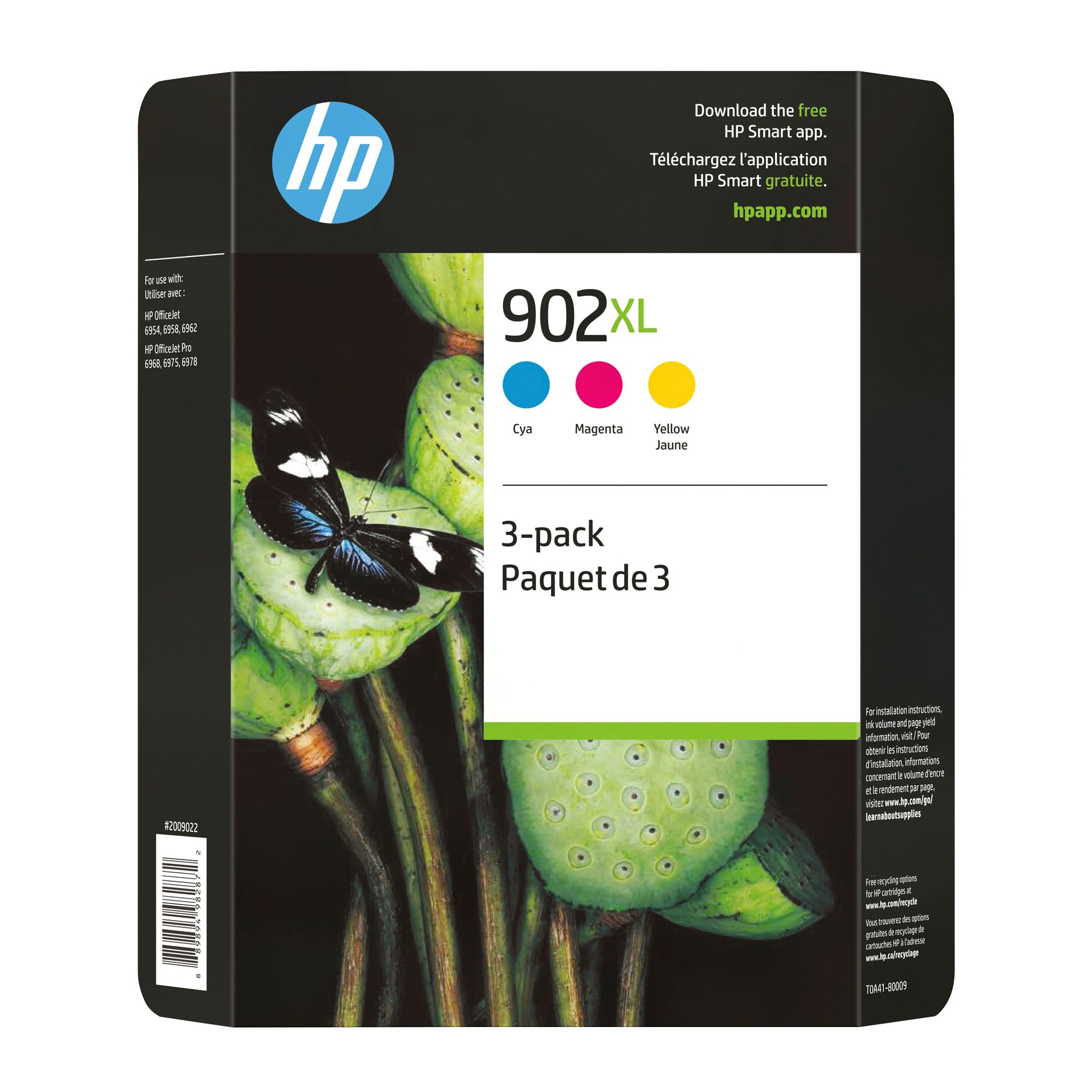 HP Inc. 902XL Color Combo Ink Cartridges, 3 pk.