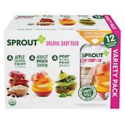 Sprout Organic Baby Food Variety Pack, 12 ct./4 oz.