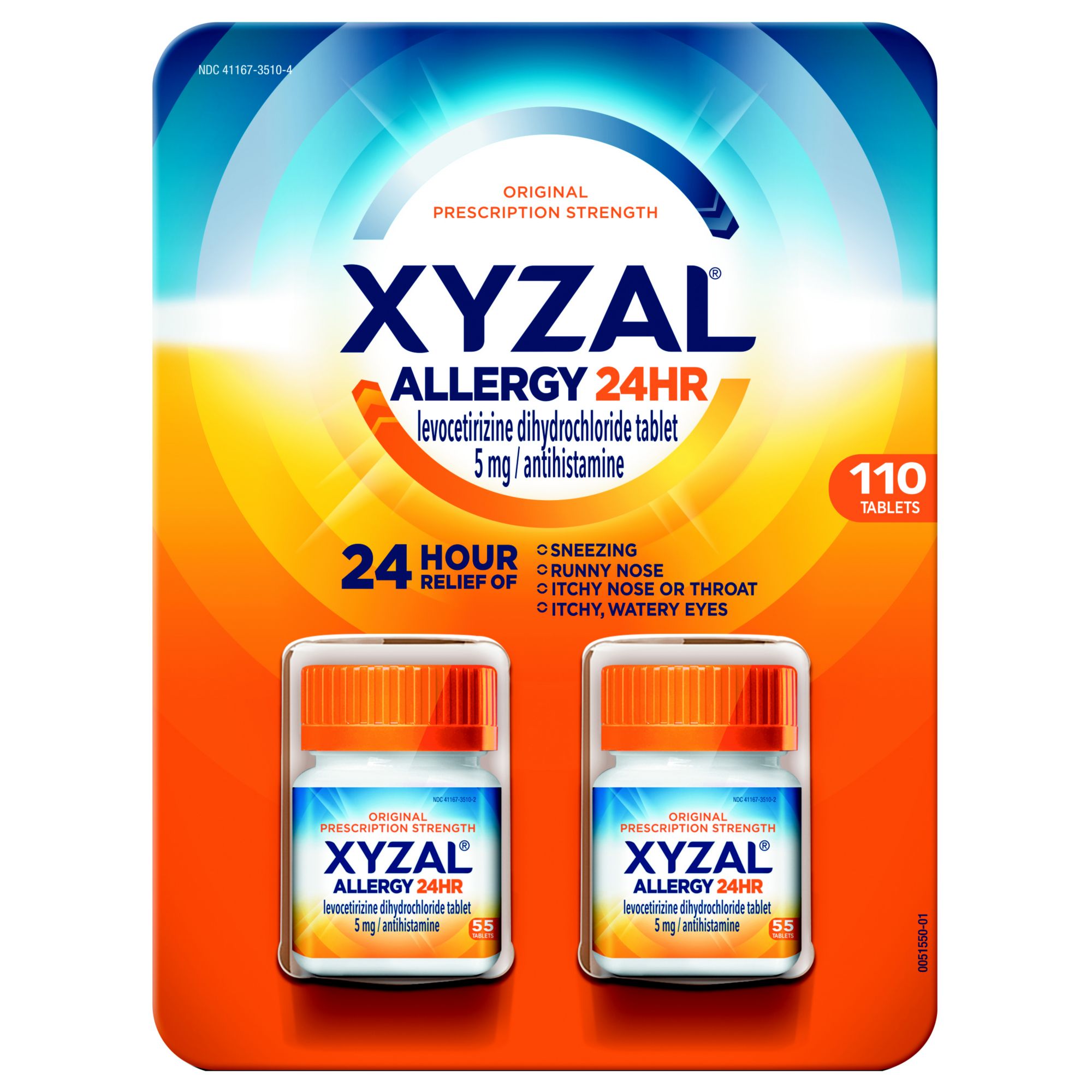 Xyzal Allergy 24 Hour Antihistamine 5 mg., 110 ct.