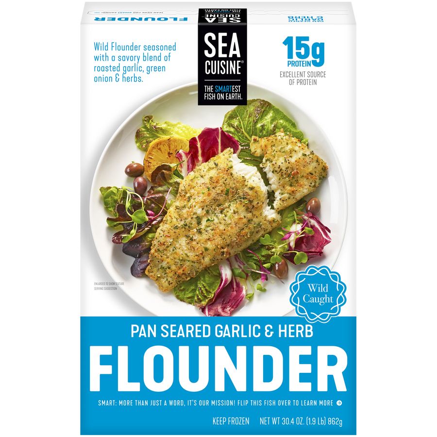 Sea Cuisine Garlic & Herb Flounder, 30.4 oz.