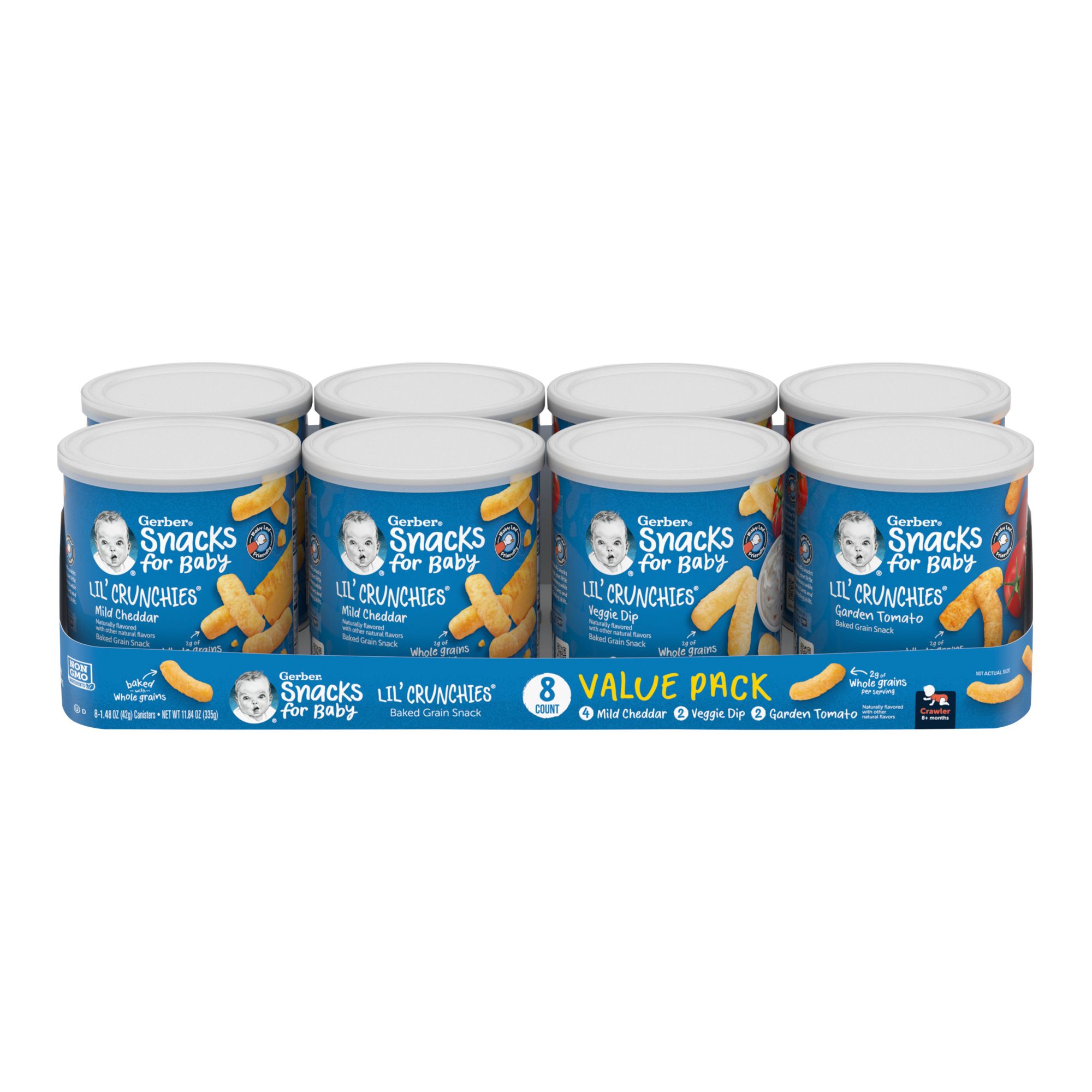 Gerber Baby Snacks For Baby Puffs Variety Pack, 8 pk./1.48 oz.