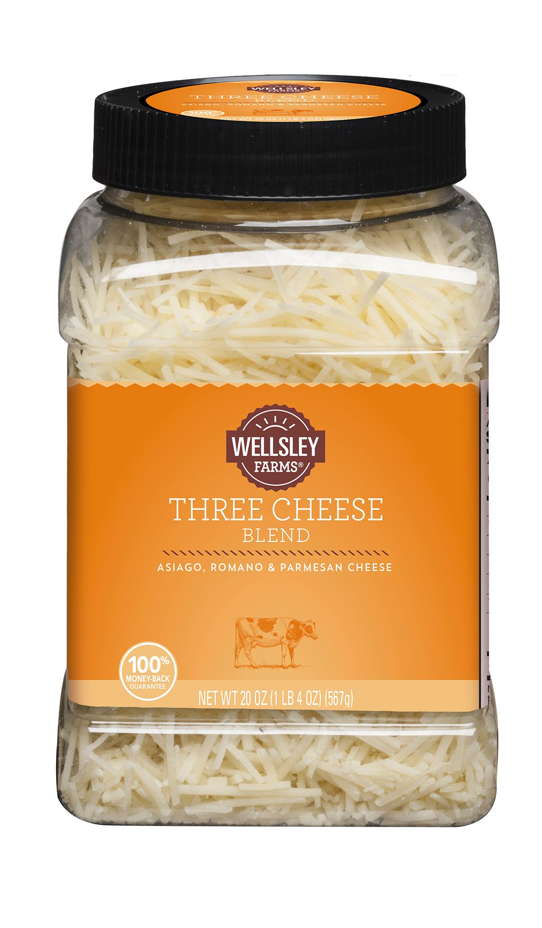 Wellsley Farms Shredded Three Cheese Blend, 20 oz.
