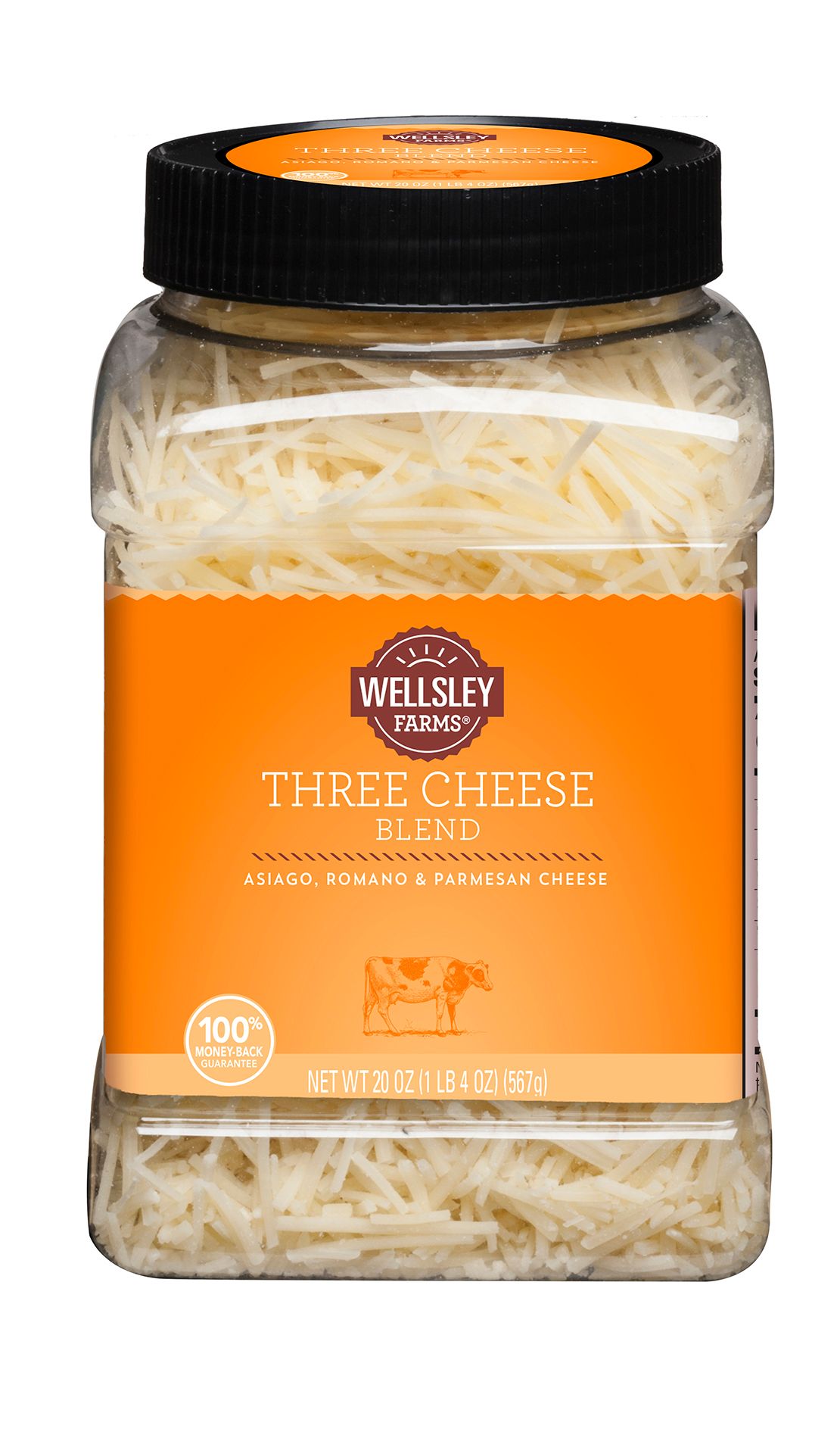 Wellsley Farms Shredded Three Cheese Blend, 20 oz.