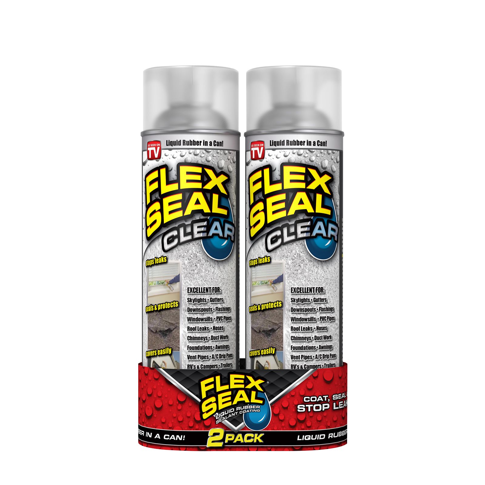 Flex Seal Aerosol Liquid Rubber Sealant Coating, 14 oz, Clear 