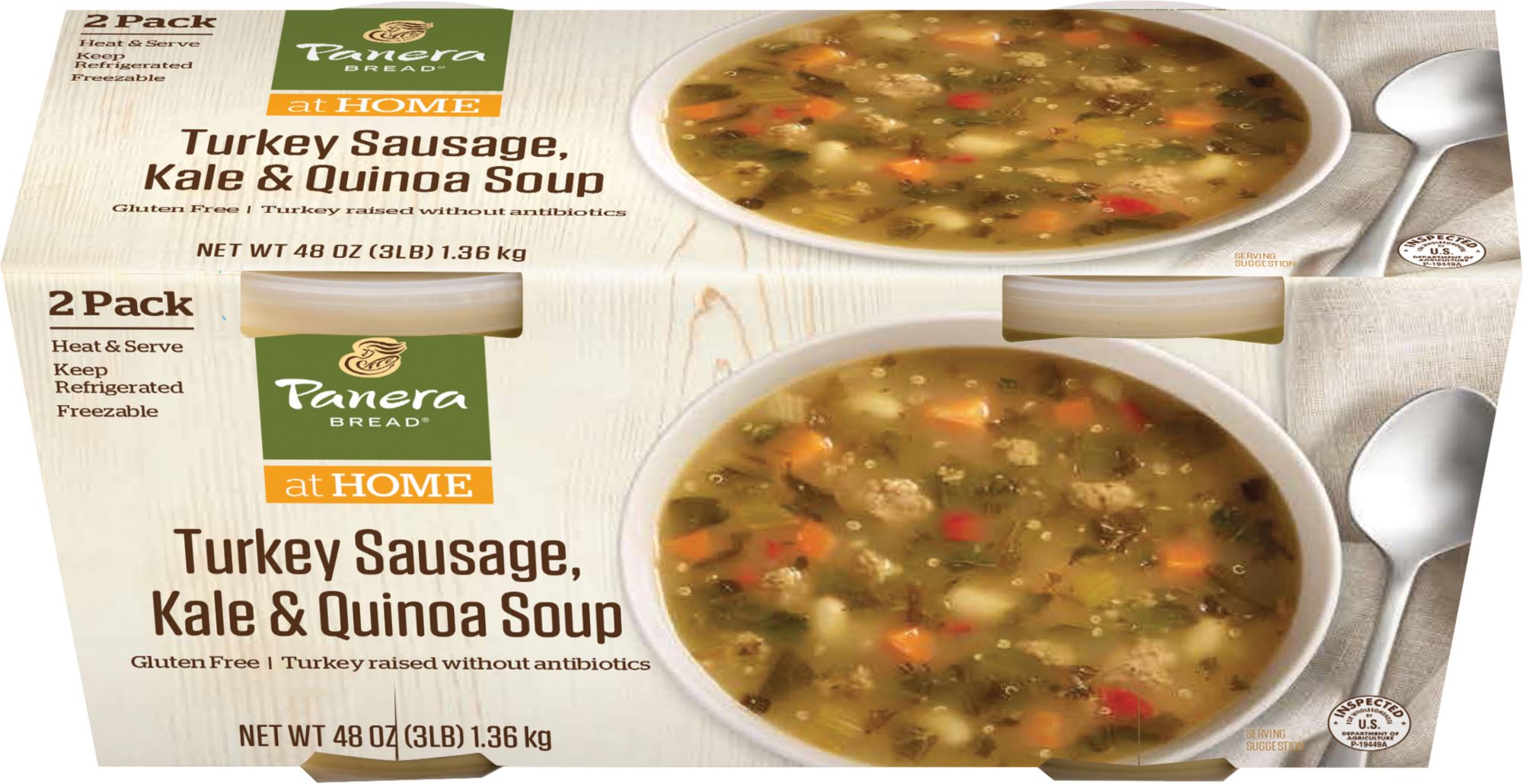 Panera Turkey Sausage Kale Quinoa Soup 2 Ct 24 Oz Bjs