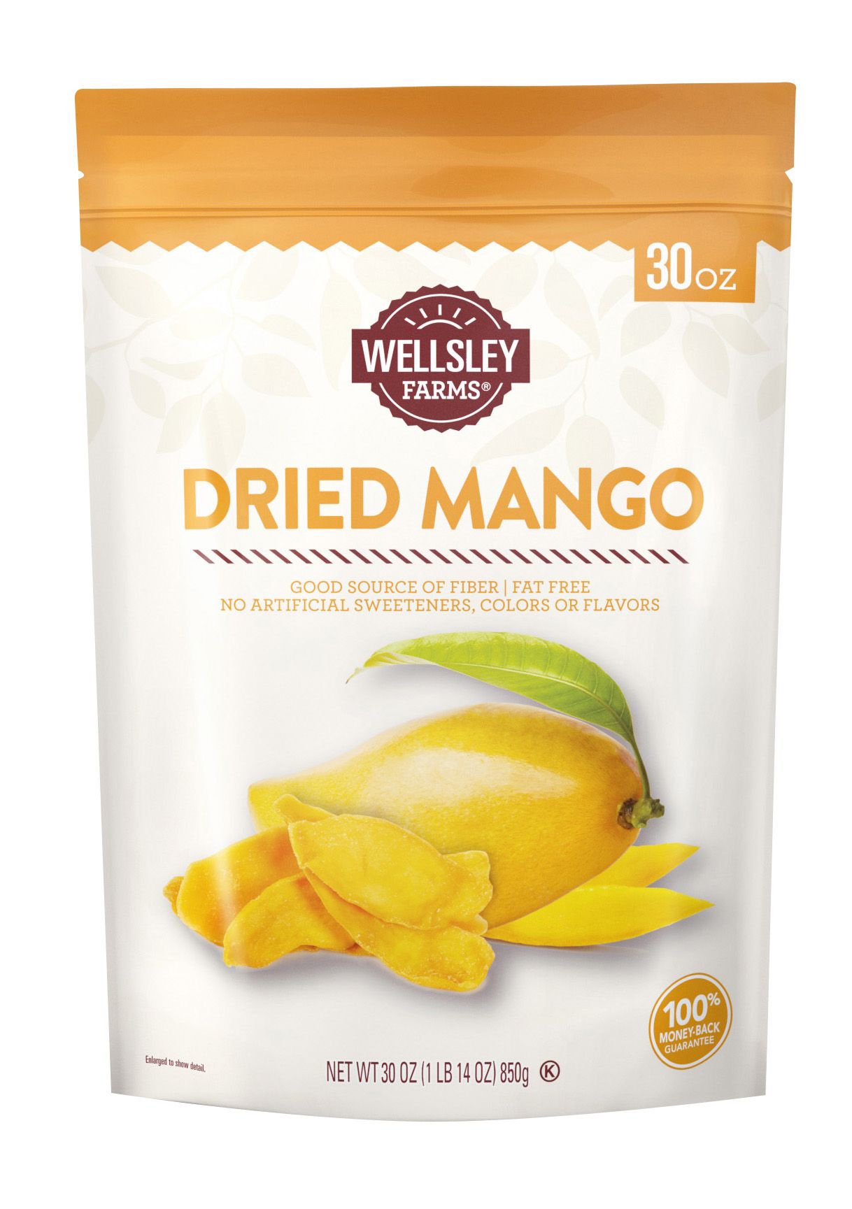 Wellsley Farms Dried Mango, 30 oz.