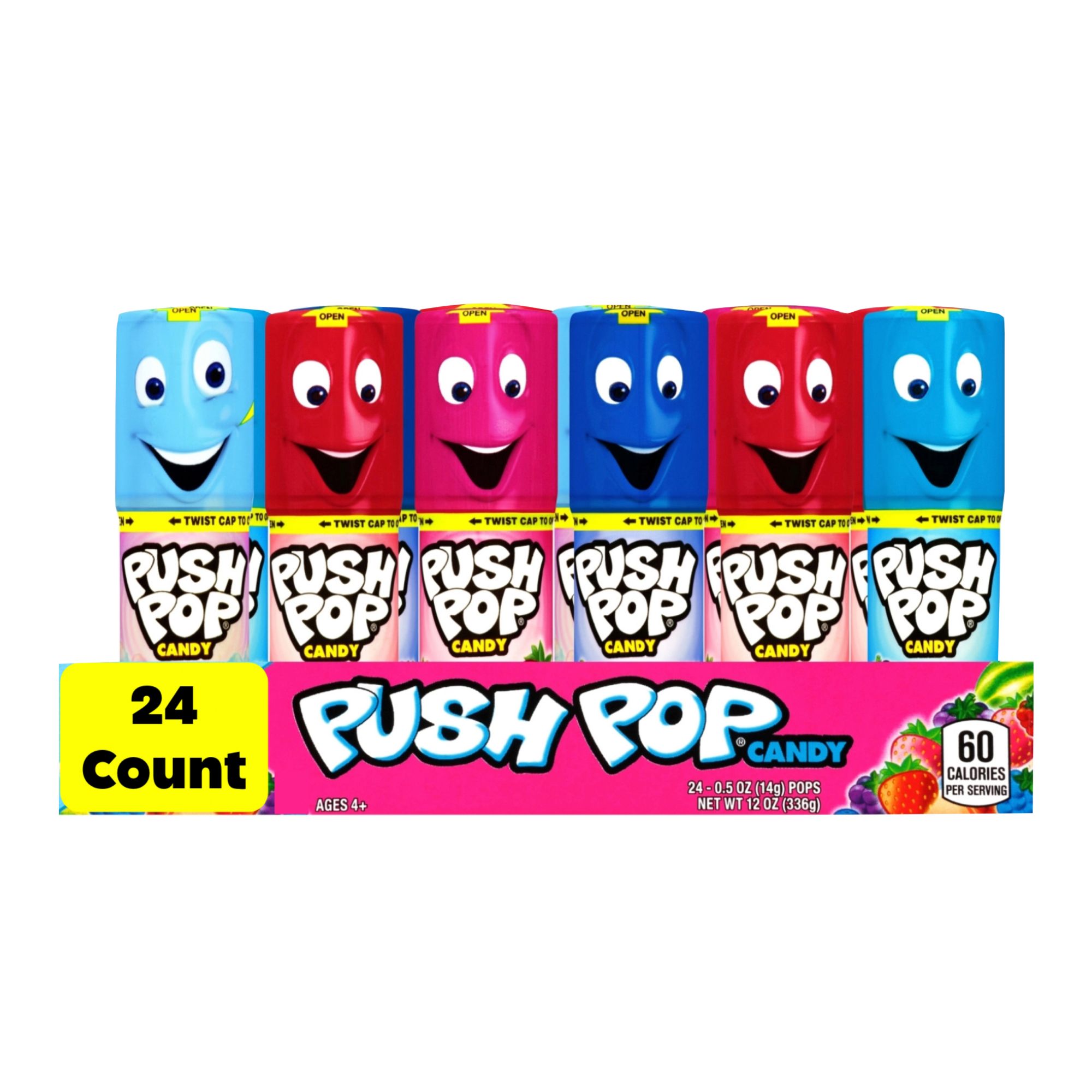 Push Pop Lollipop Candy Variety Pack, 24 ct.
