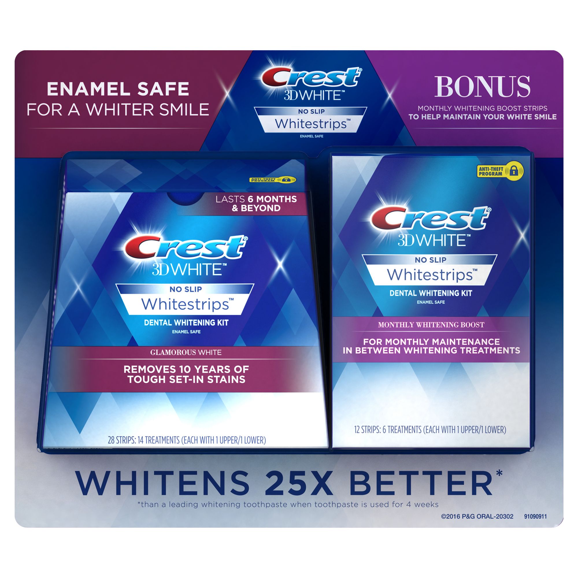 Crest 3d White Whitestrips Glamorous White 14 Ct With Bonus