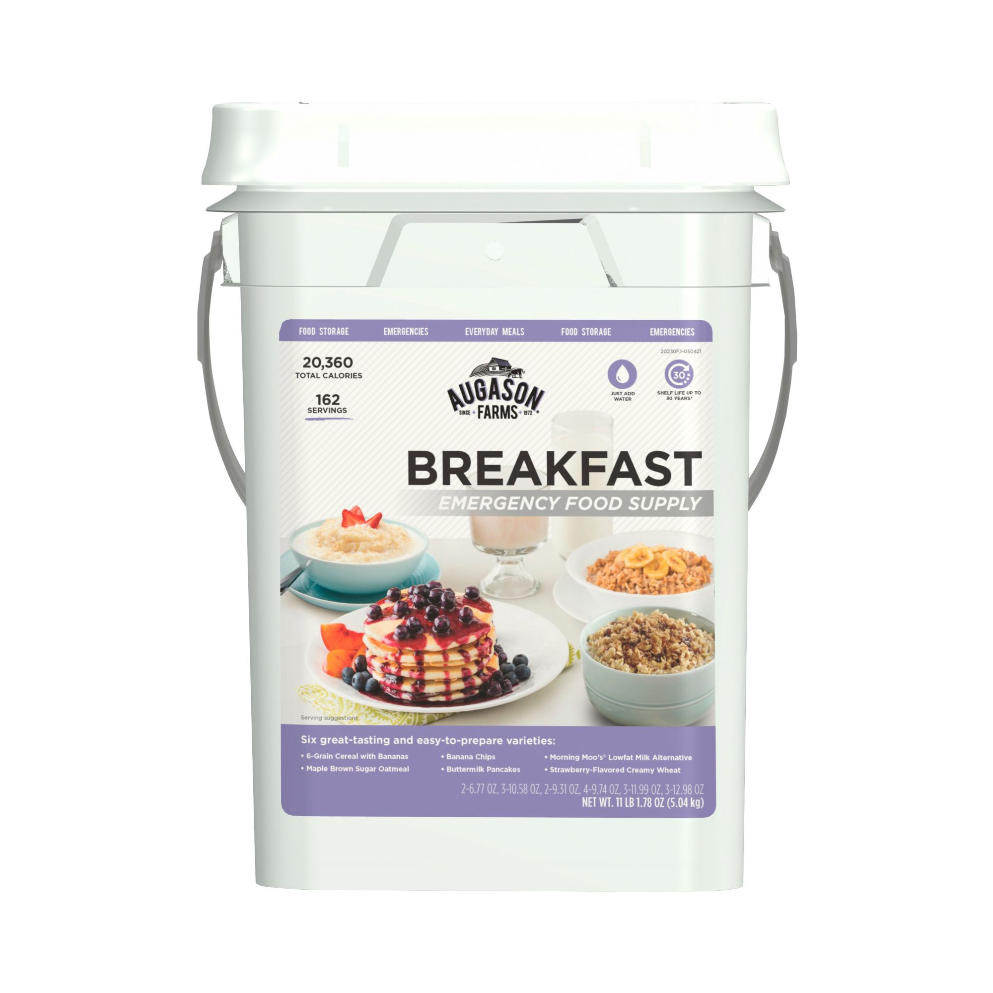 Augason Farms Breakfast Emergency Food Supply, 4 gal.