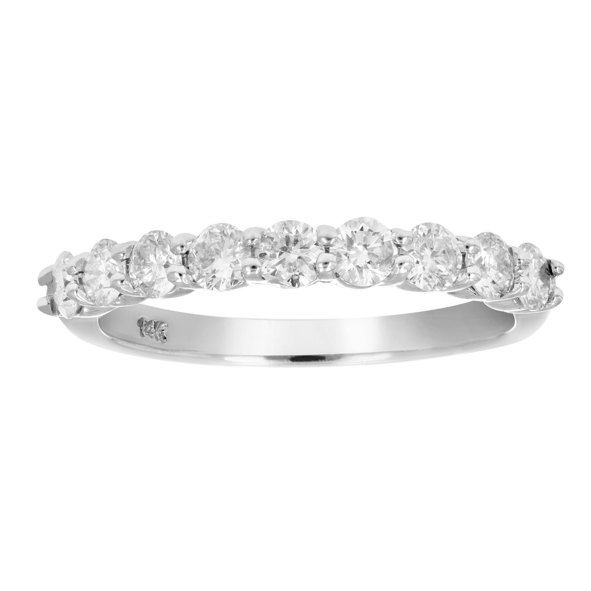 Amairah .75 ct. t.w. Diamond Wedding Band in 14k White Gold, Size 6