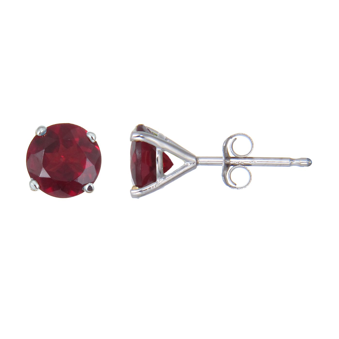 Amairah 1.80 ct. t.w. Garnet Stud Earrings in 14k White Gold