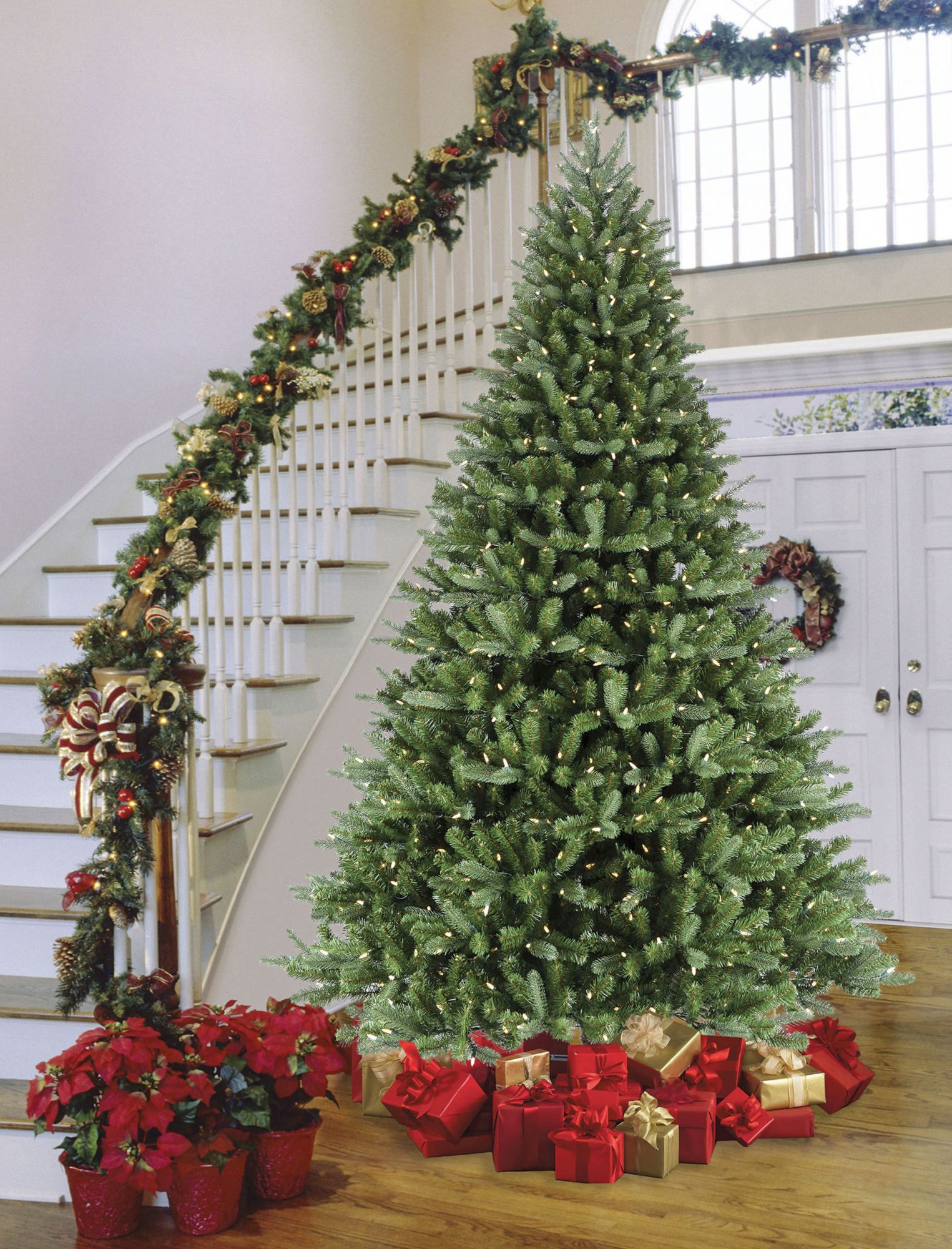Sylvania 9' 8-Function Color Changing Prelit LED Tree with Foot Pedal