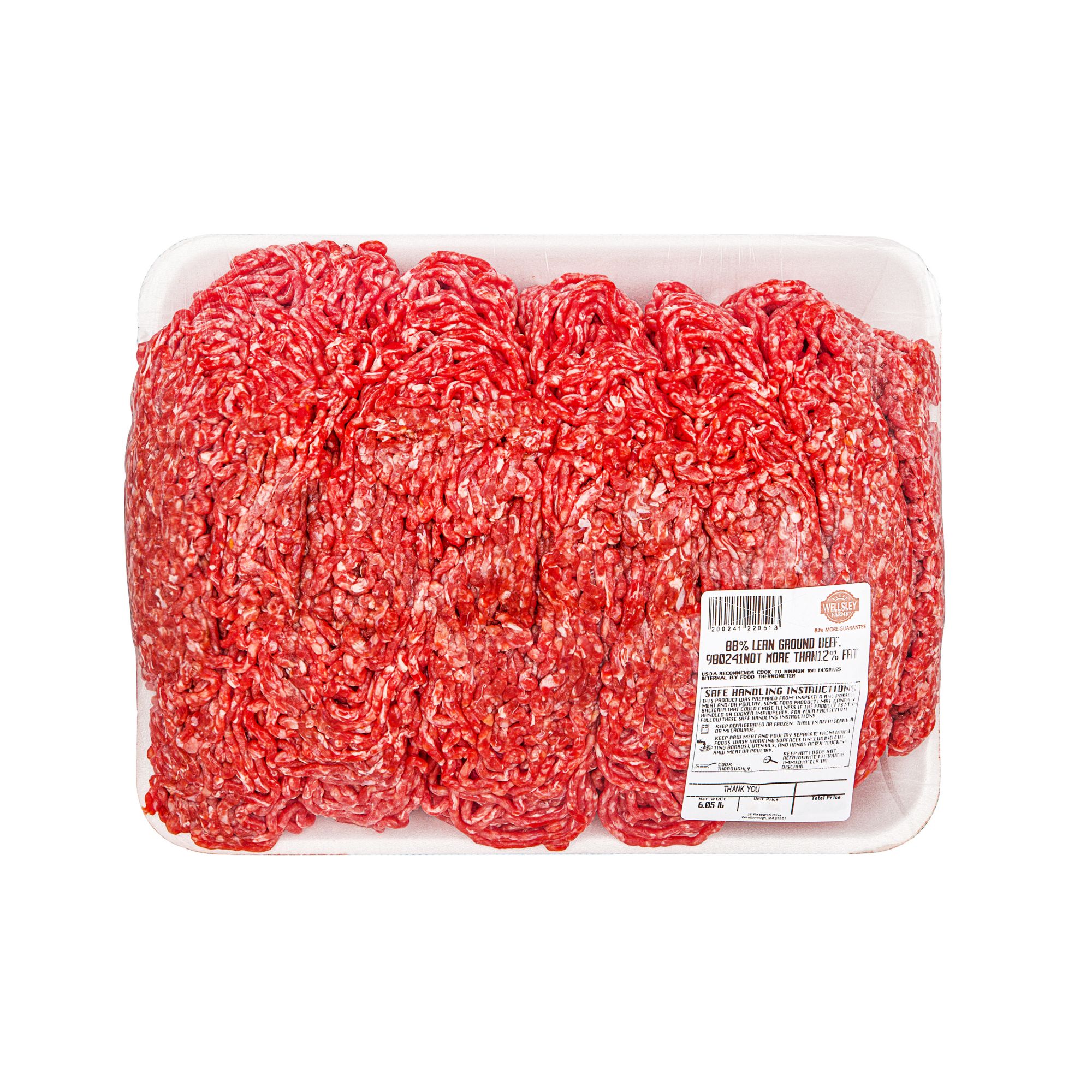 2LB Ground Beef - Not for Sale (Case of 1,000) 