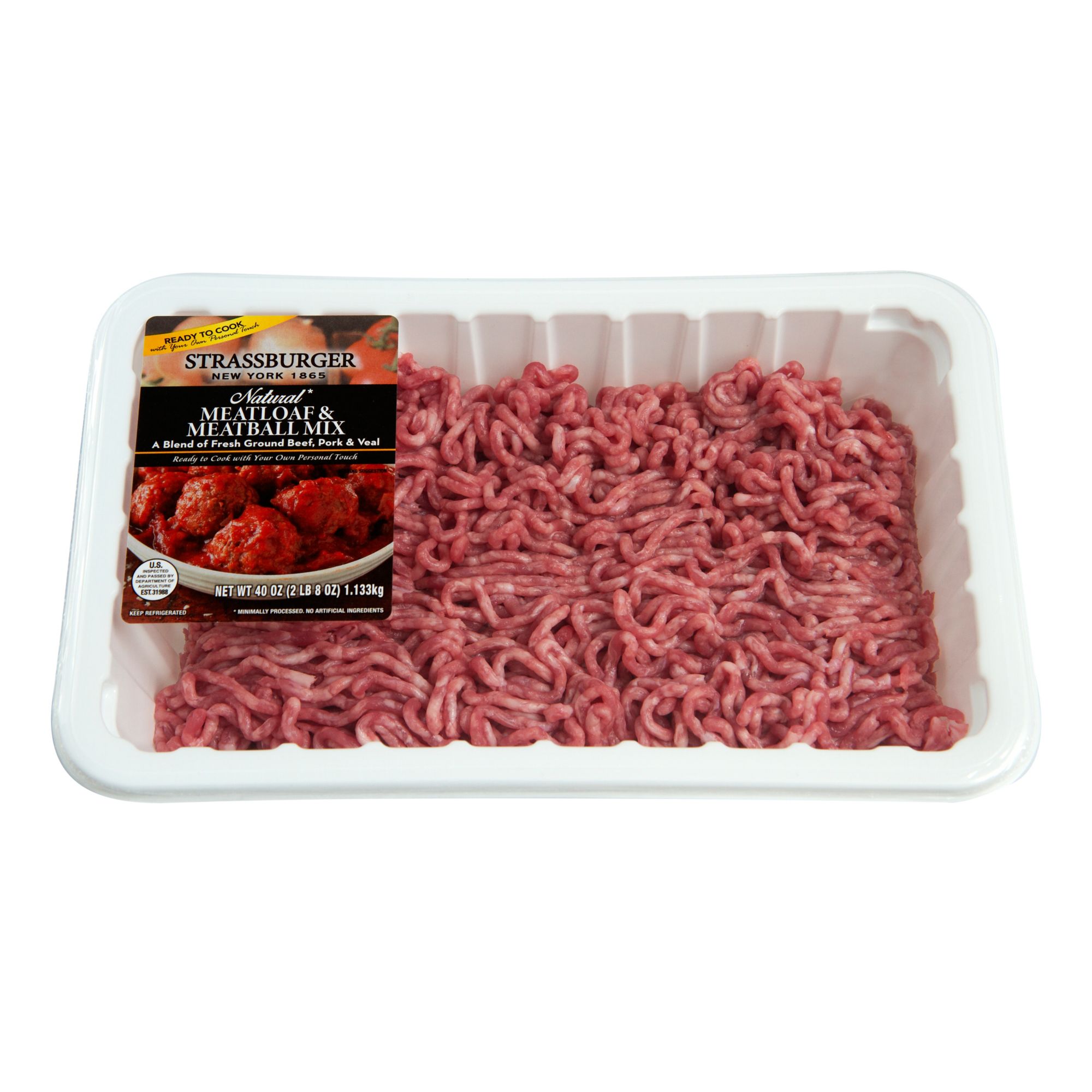 Strassburger Meatloaf & Meatball Mix, 2.5 lbs.