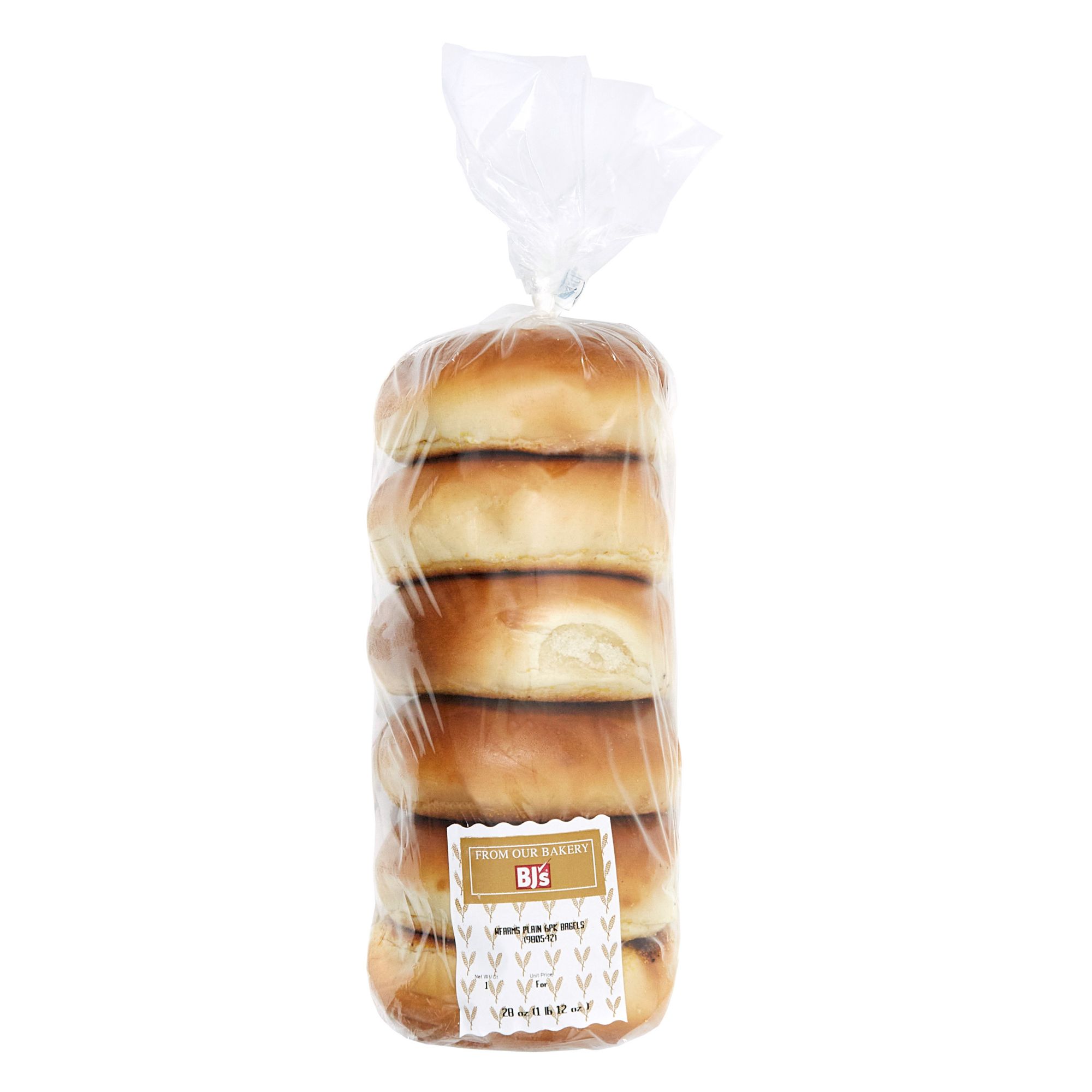 Wellsley Farms Plain Bagels, 6 ct.