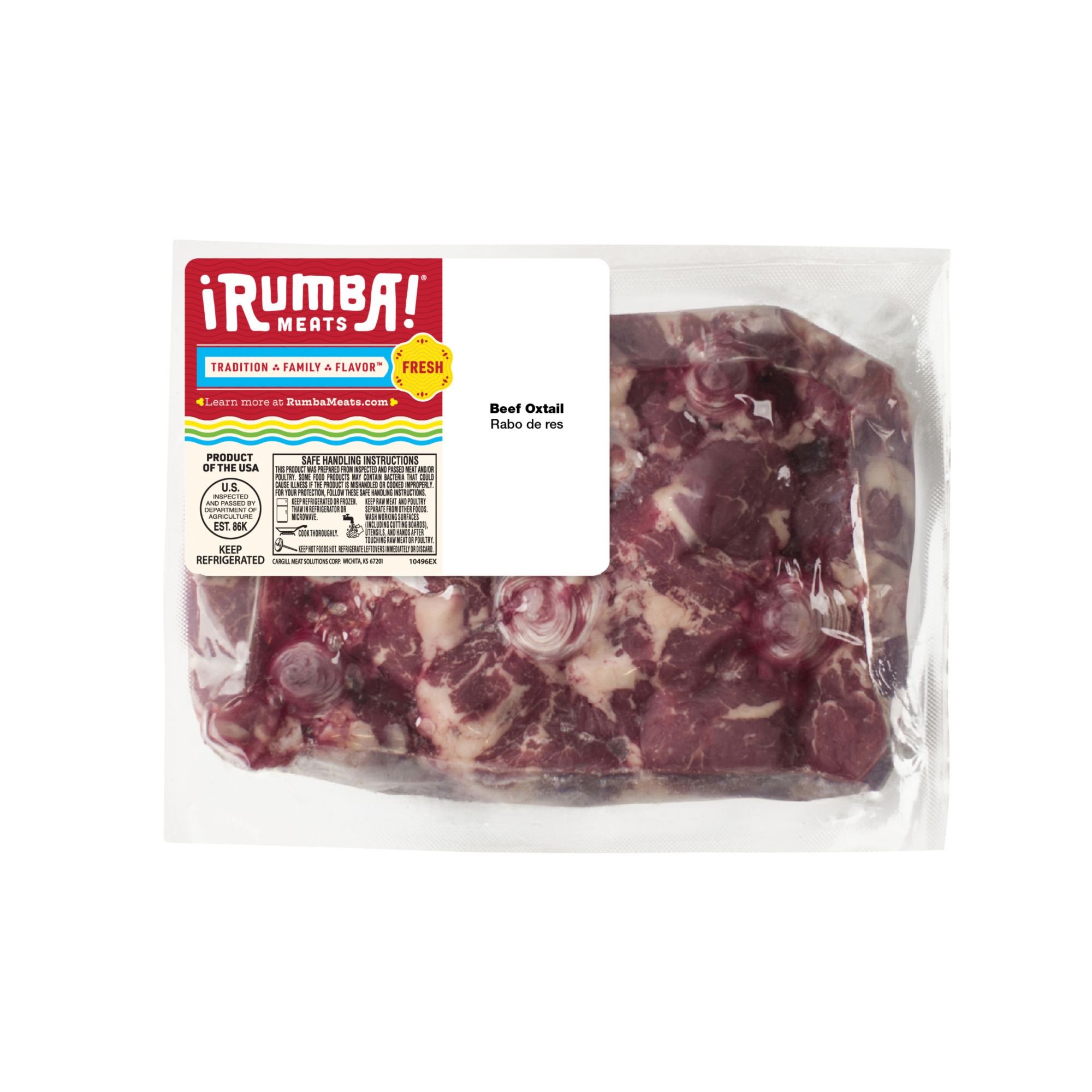 Rumba Meats Beef Oxtails,  4.3-5.5lbs.