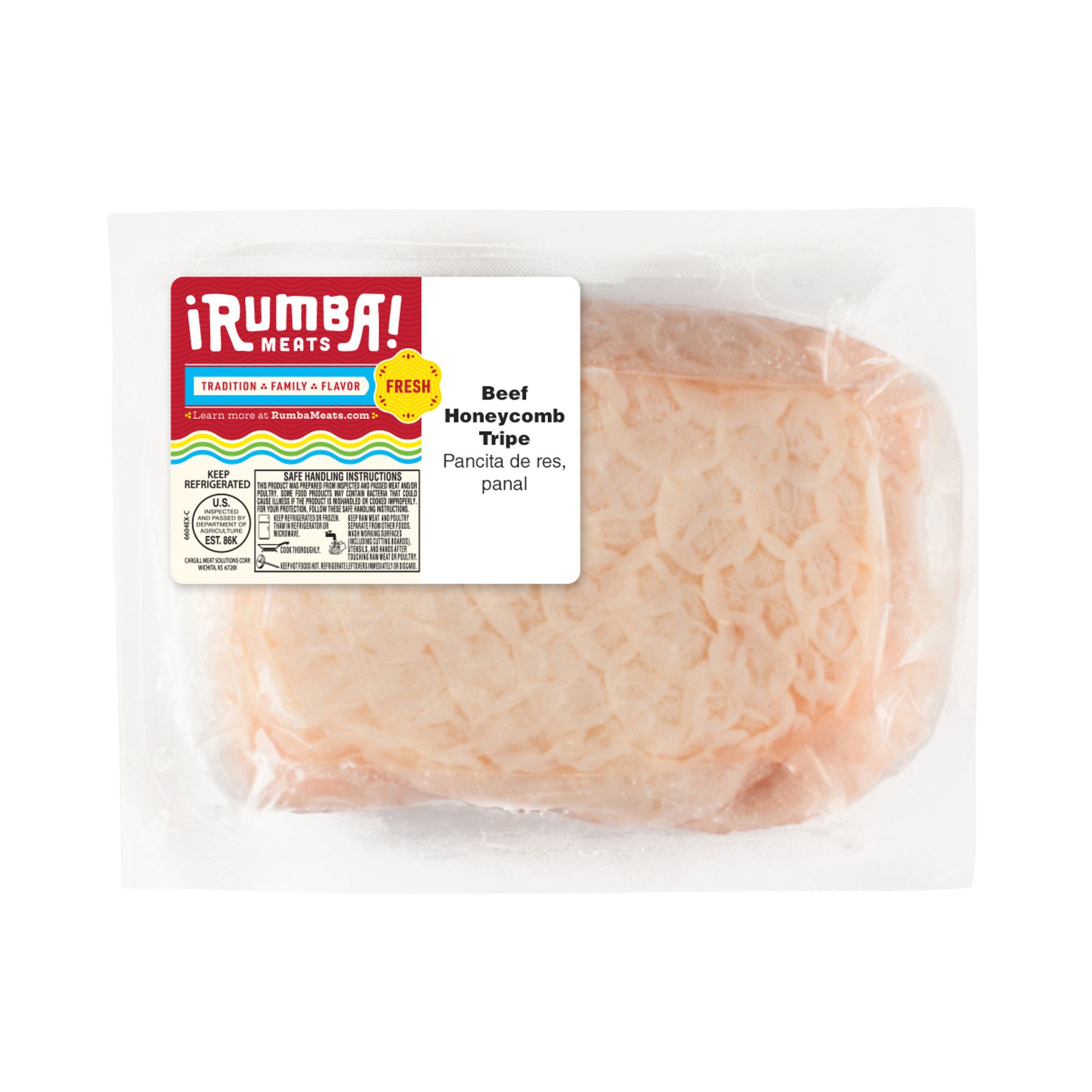 Rumba Meats Beef Tripe Honeycomb, 3.6-4.5 lbs.