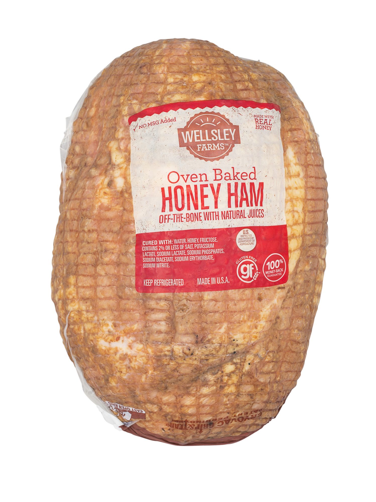 Wellsley Farms Oven-Baked Honey Ham, 0.75-1.5 lbs. Standard Cut, PS