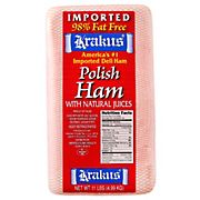 Krakus Imported Polish Ham, 0.75-1.5 lb Standard Cut, PS