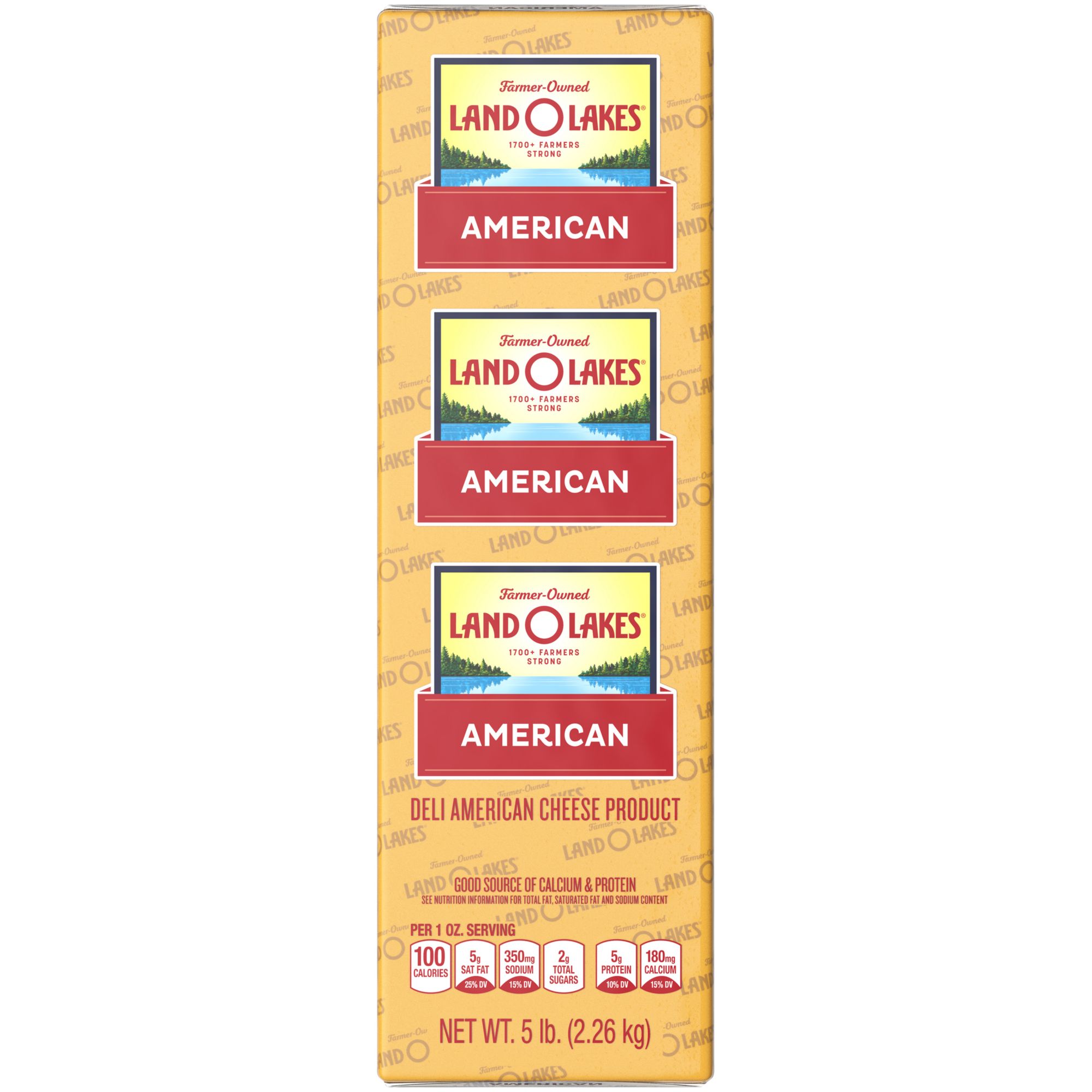 Land O'Lakes Deli American Cheese - Yellow, 0.75-1.5 lb Standard Cut, PS