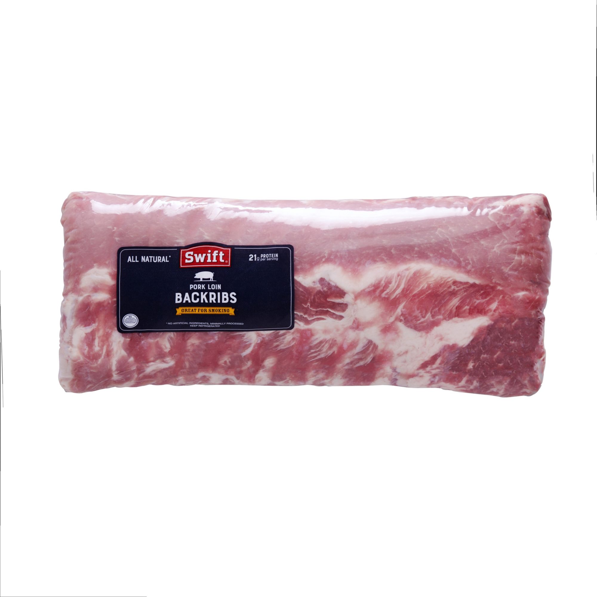 Wellsley Farms Fresh Pork Loin Back Ribs,  5.75-8lbs.