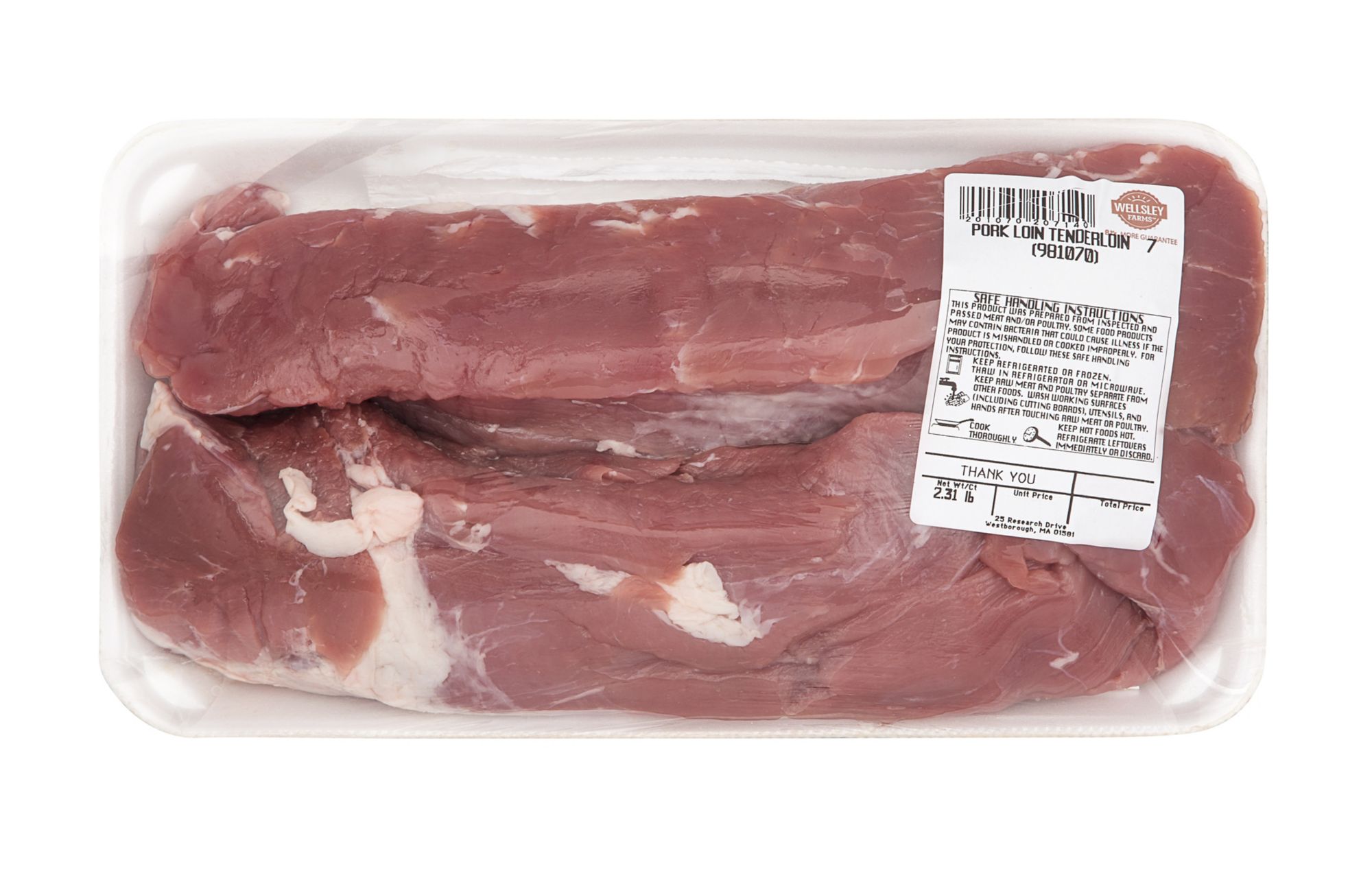 Wellsley Farms Boneless Pork Tenderloin,  3.5-6 lbs.