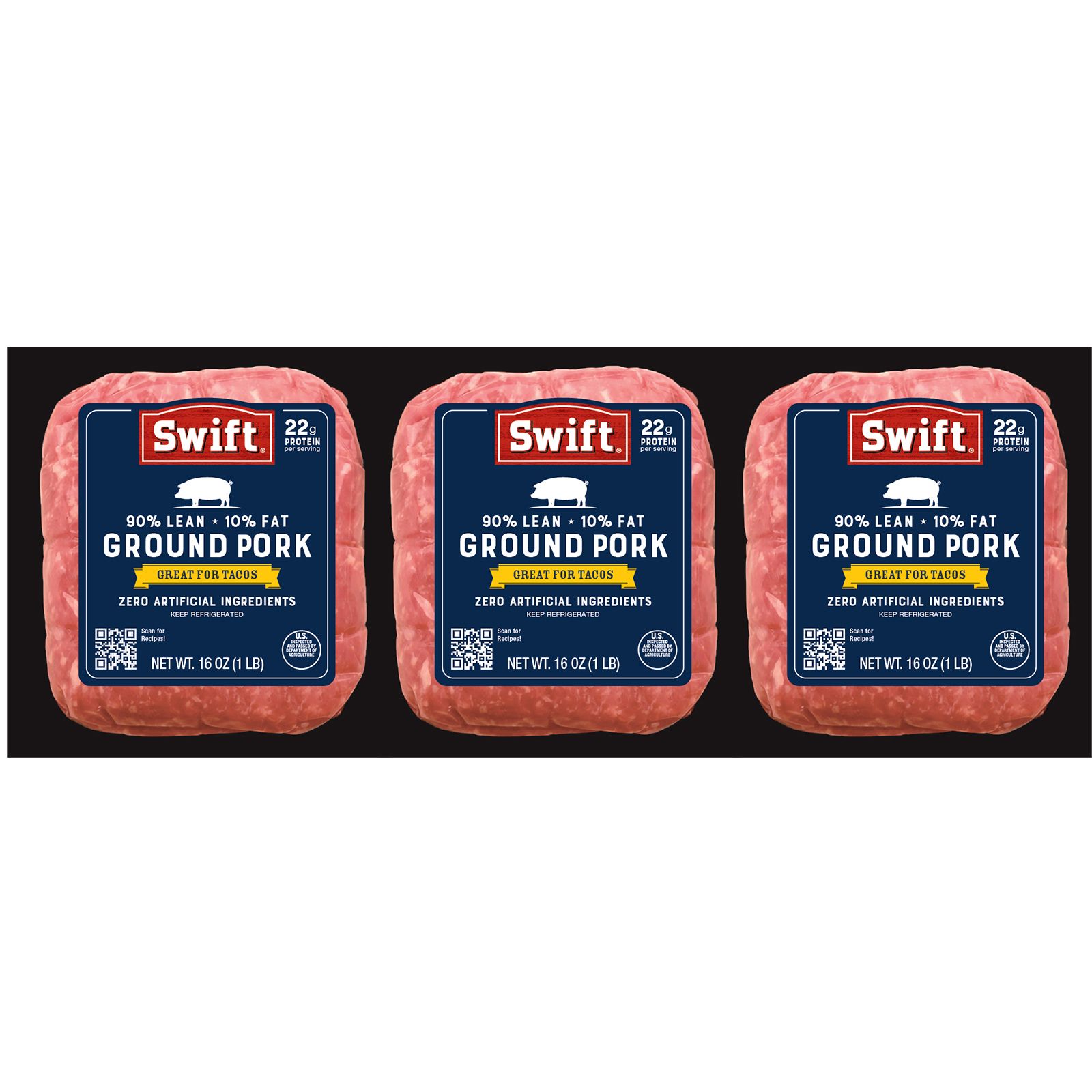 Swift Ground Pork,  3 pk./1 lb.